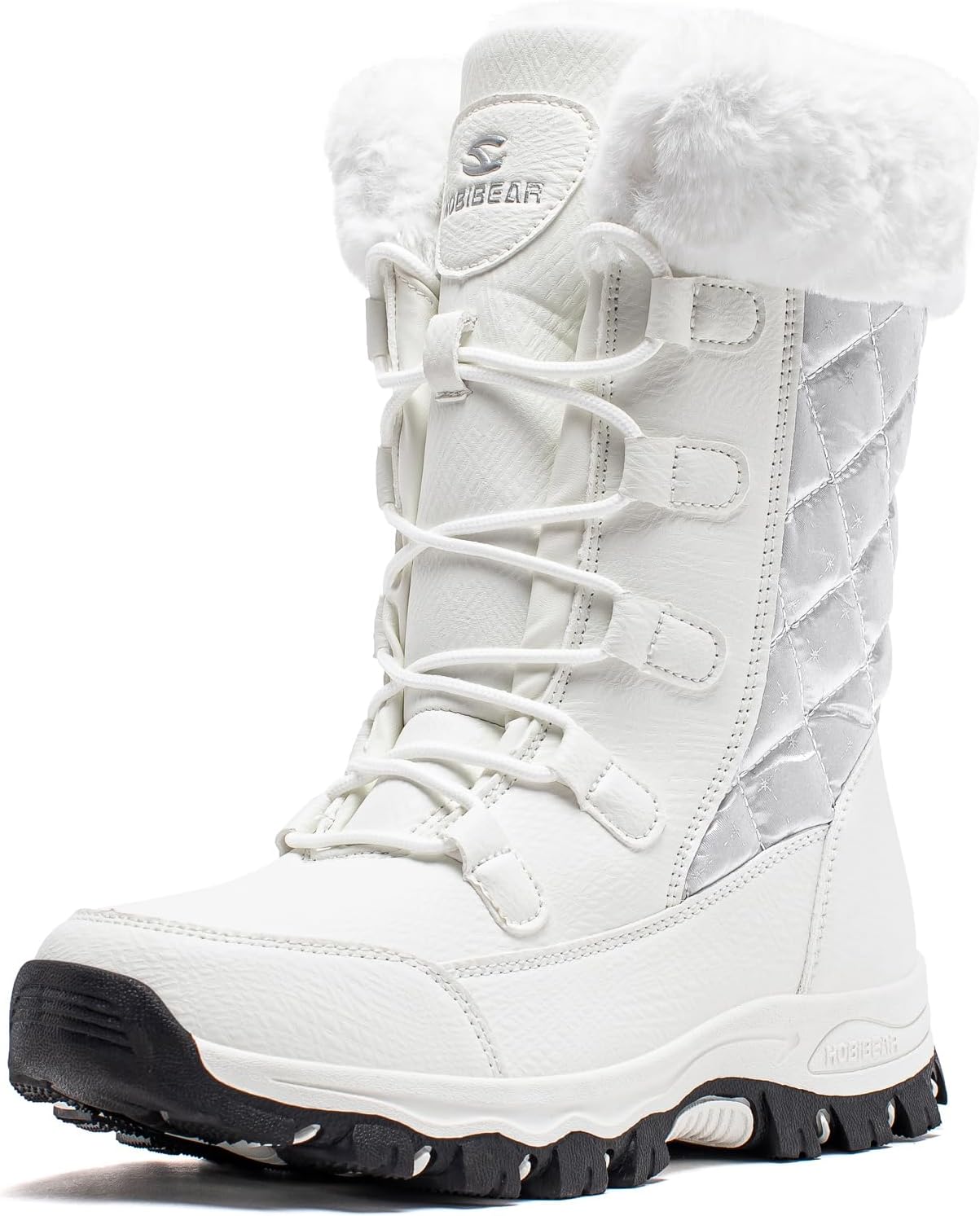 HOBIBEAR Women's Winter Snow Boots Waterproof Lightweight Warm Faux Fur Lined Mi...