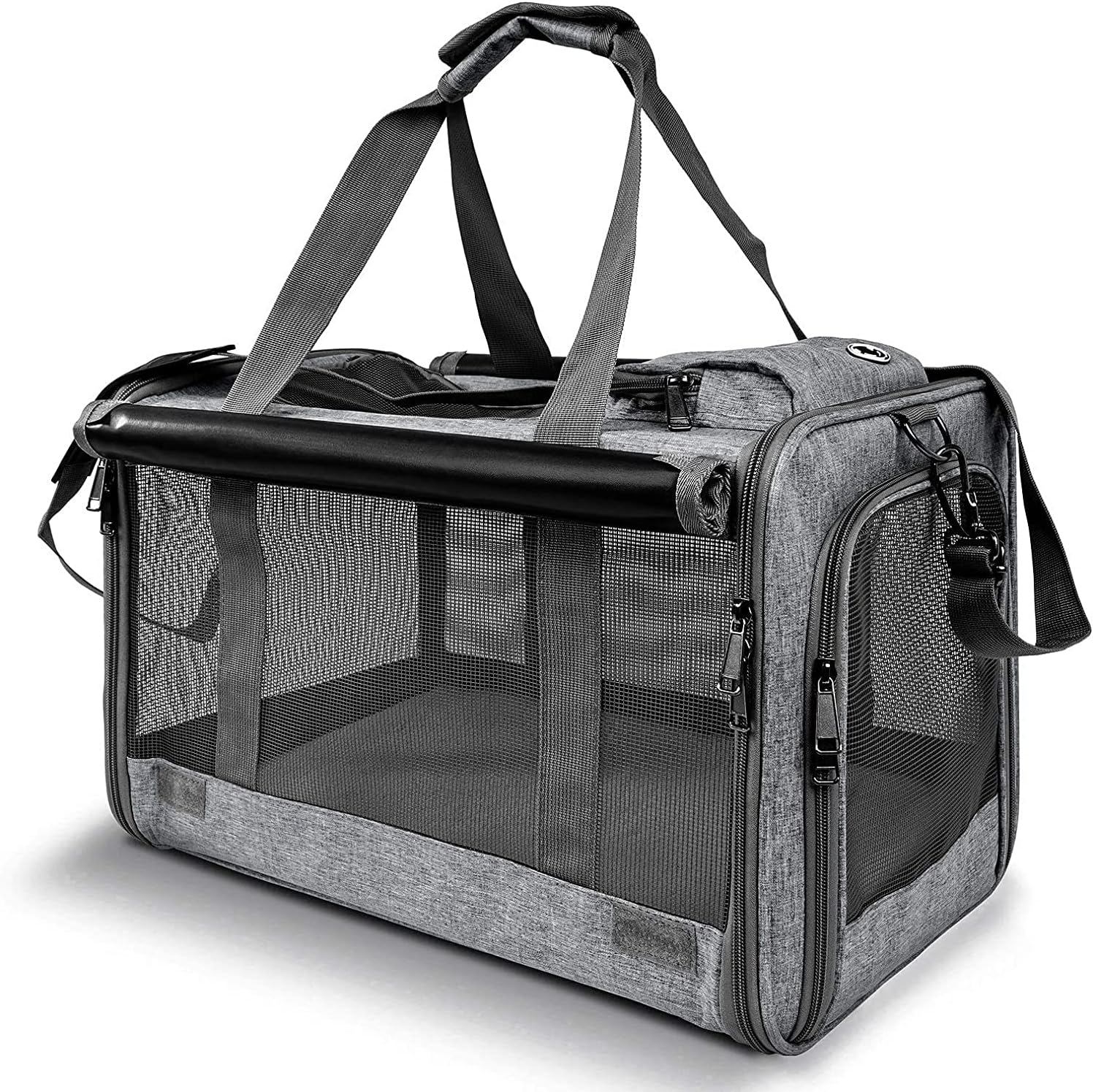 Pet Carrier for Large Cats, Soft-Sided Cat Carrier for Medium Big Cats and Puppy...