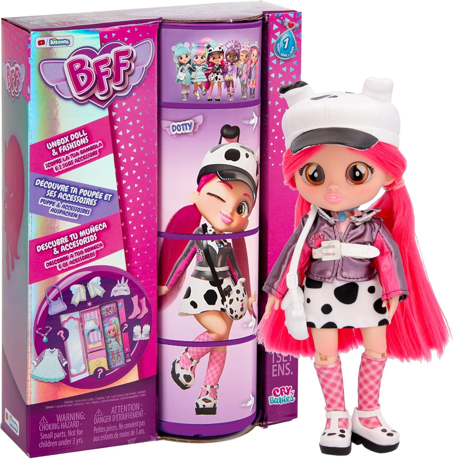 BFF By Cry Babies Dotty, Special Collectible Fashion Doll with Long Hair, Unique...
