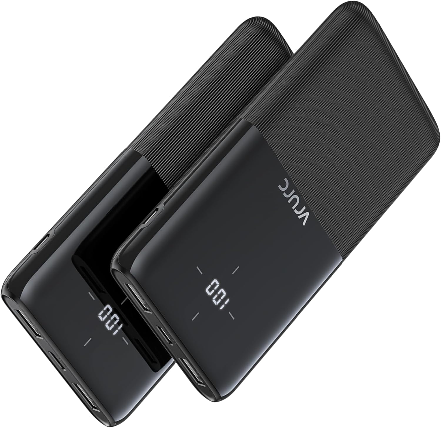 VRURC Power Bank 2 Pack 10000mAh Portable Charger USB C Input and Output,Battery...