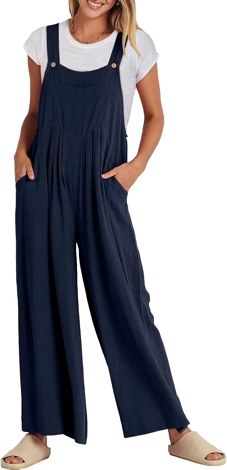 ANRABESS Womens Jumpsuits, Special Overalls for Wide Leg Casual Summer Outfits,...