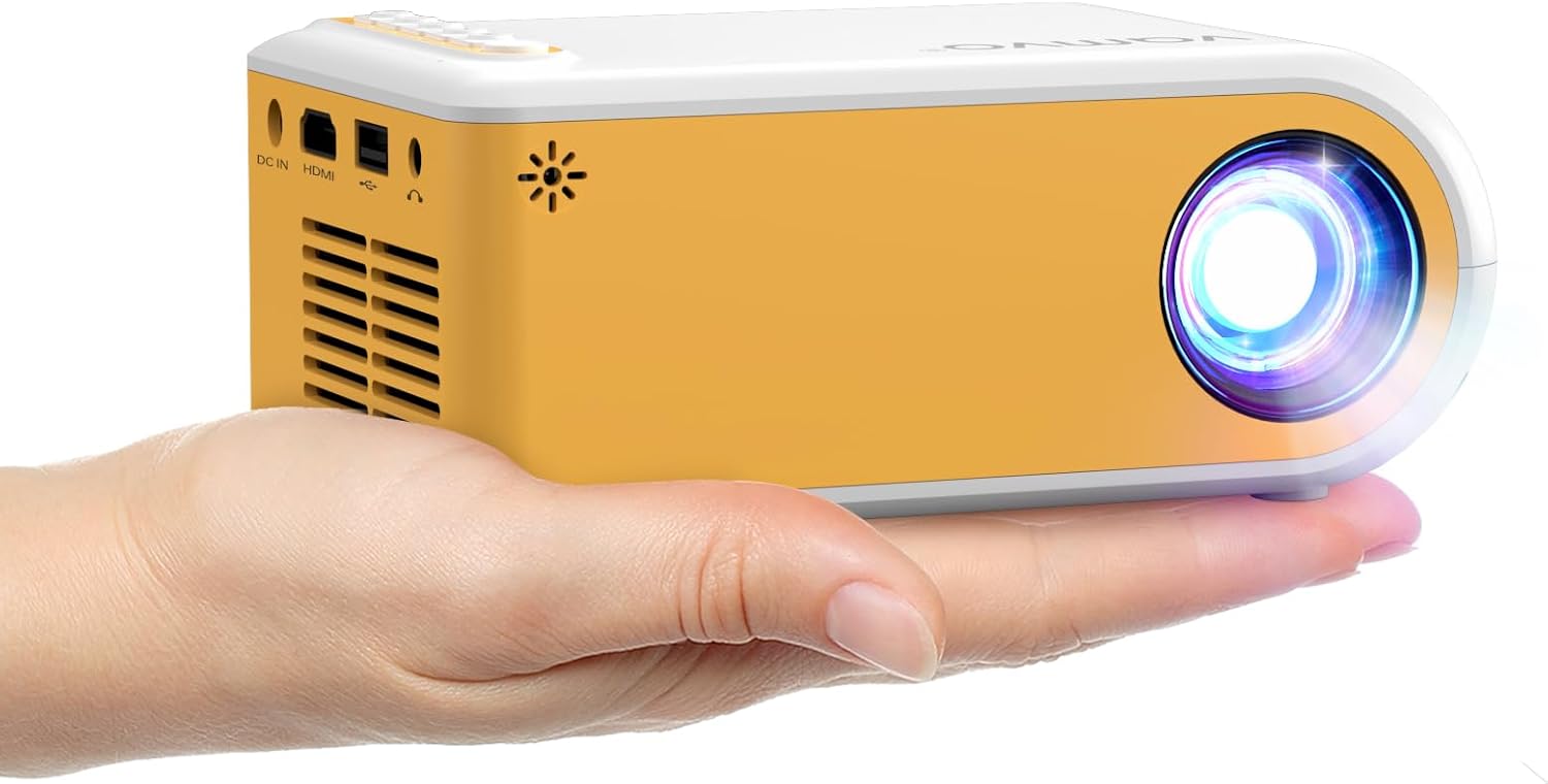 Mini Portable Projector, Special Kids Gifts Movie Projector Supported HD 1080P,...