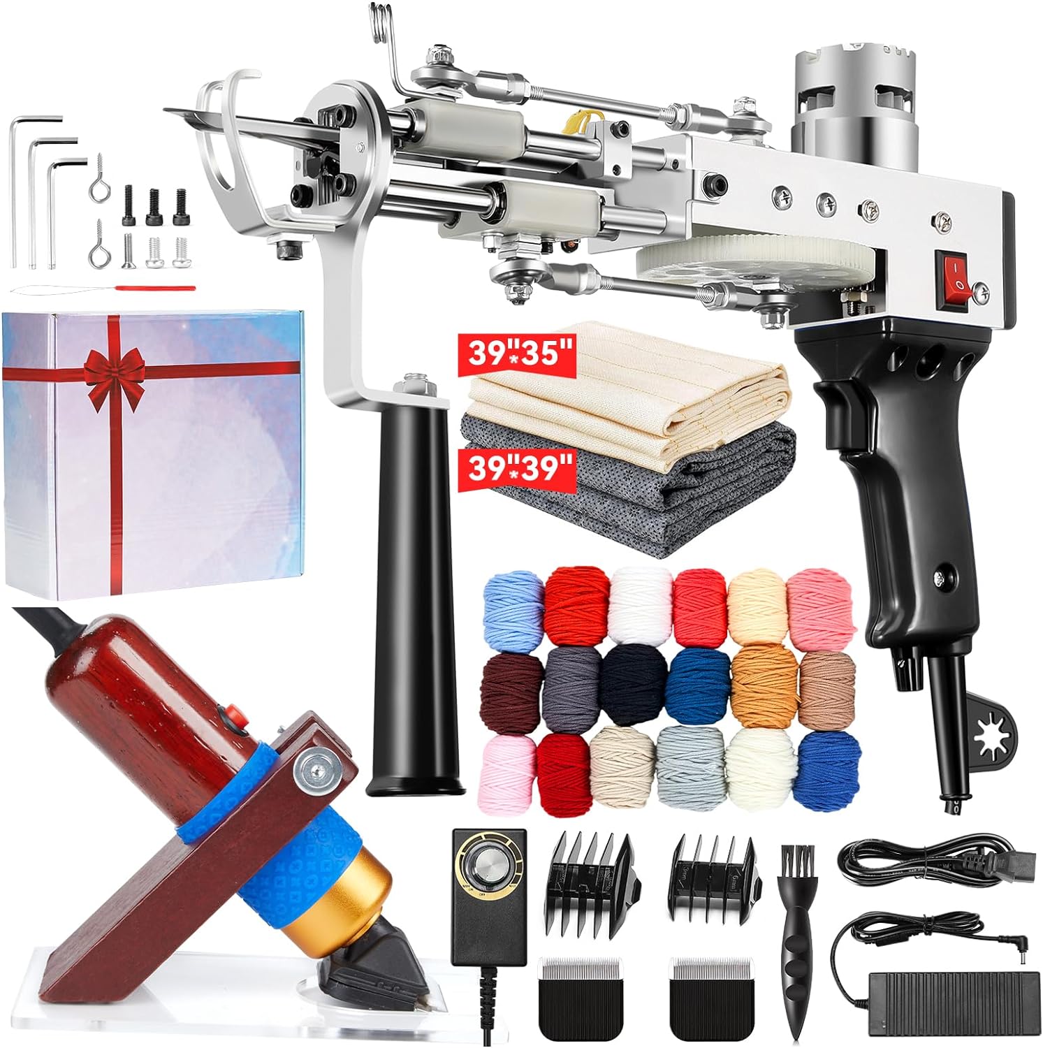 BESGEER Rug Tufting Gun, Special Rug-Tuft-Gun-with-Tufting-Shears, Innovative 2...