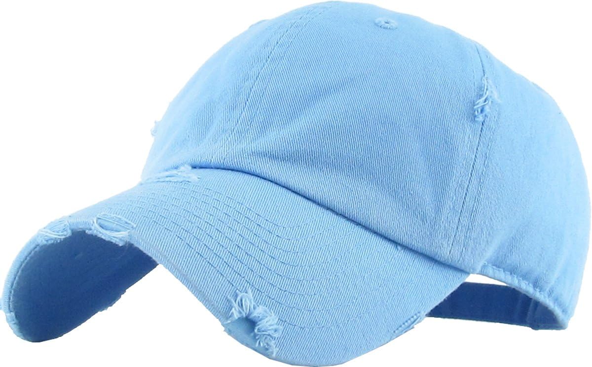 KBETHOS Vintage Washed Distressed Cotton Dad Hat Baseball Cap Adjustable Polo Tr...