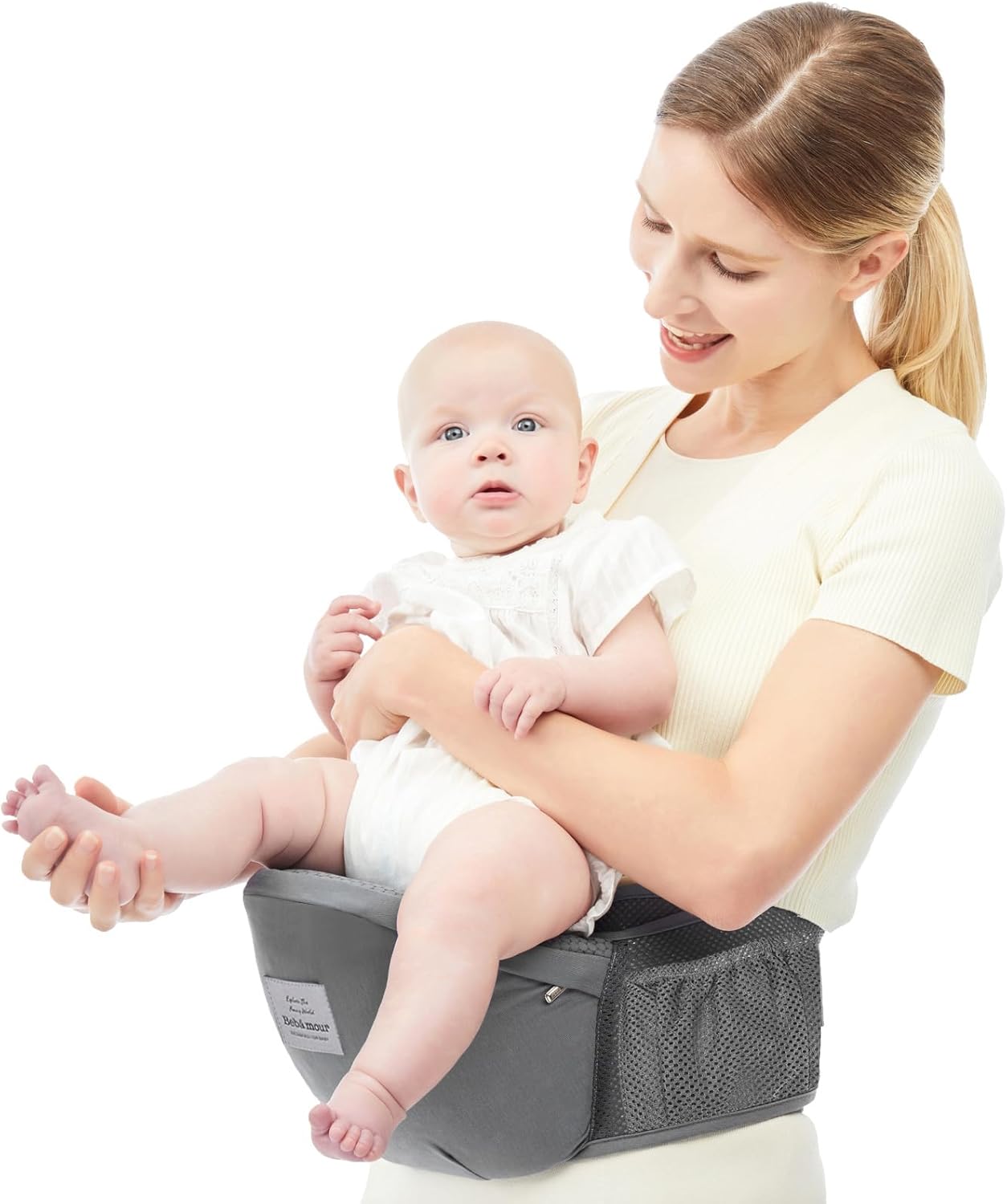 Bebamour Baby Carrier, Special Baby Carrier Hip Seat for 0-36 Months, Lightweigh...