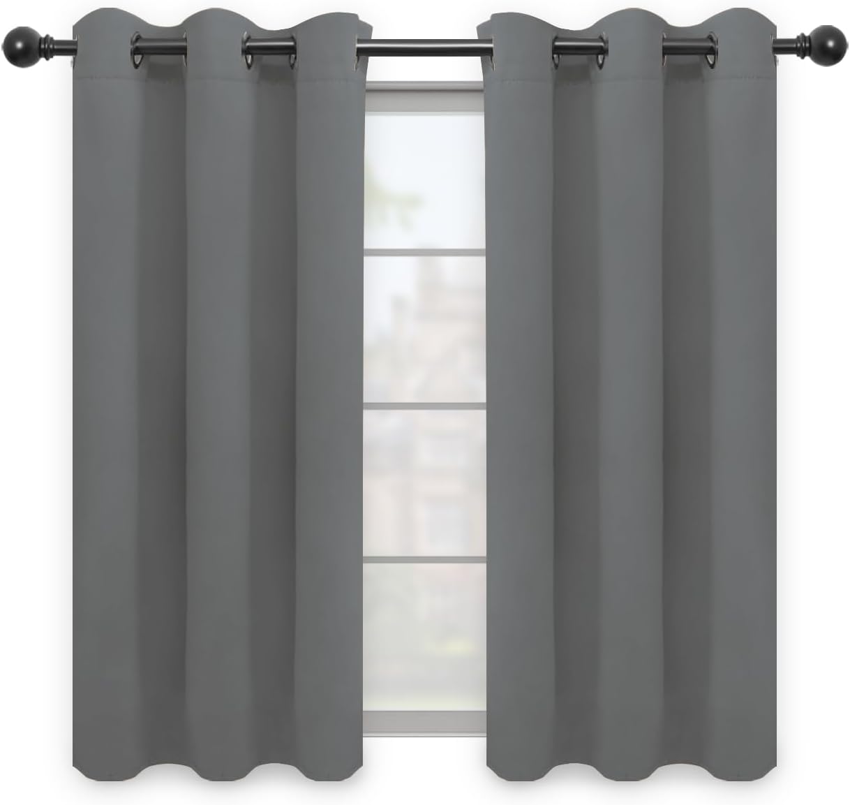 Easy-Going Blackout Curtains for Bedroom, Solid Thermal Insulated Grommet and No...