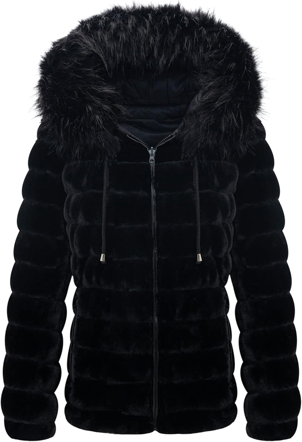 Bellivera Women Double Sided Faux Fur Jacket Fall and Winter Fashion Reversible...