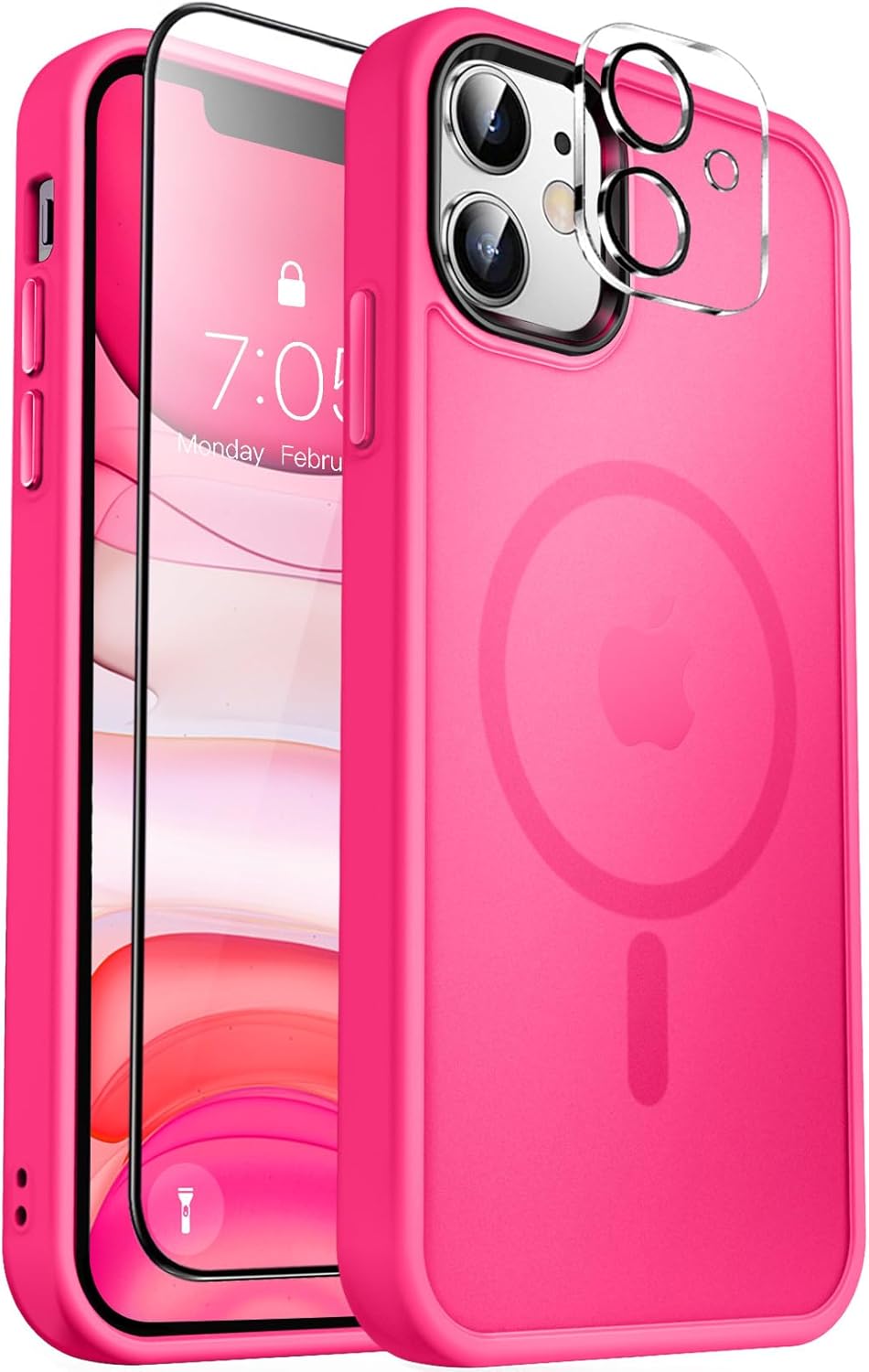 MOCCA Strong Magnetic for iPhone 11 Phone Case,[Compatible with Magsafe][Glass S...