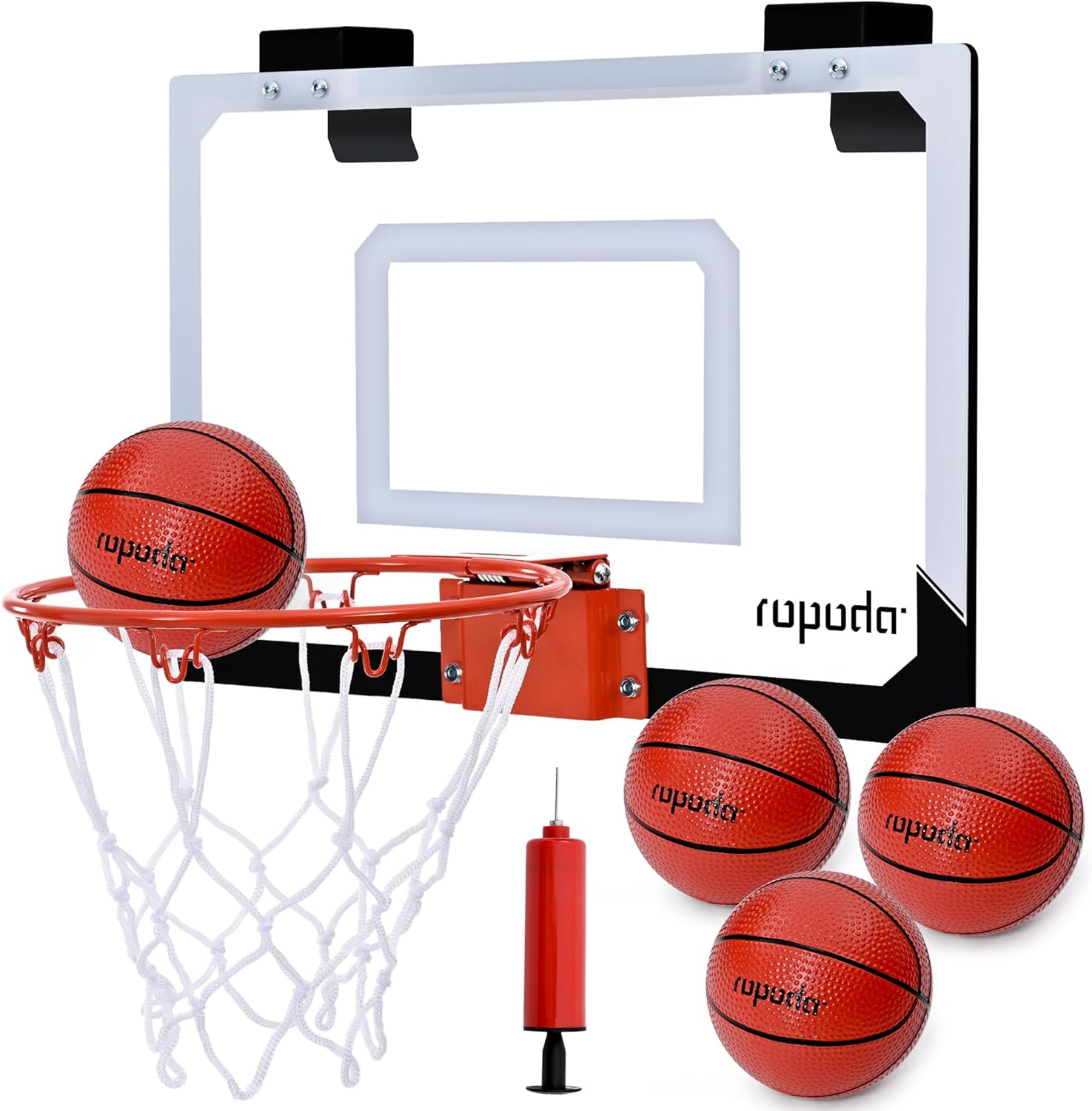 ropoda Mini Basketball Hoop, Indoor Basketball Hoop for Kids, Mini Hoop with 4 B...
