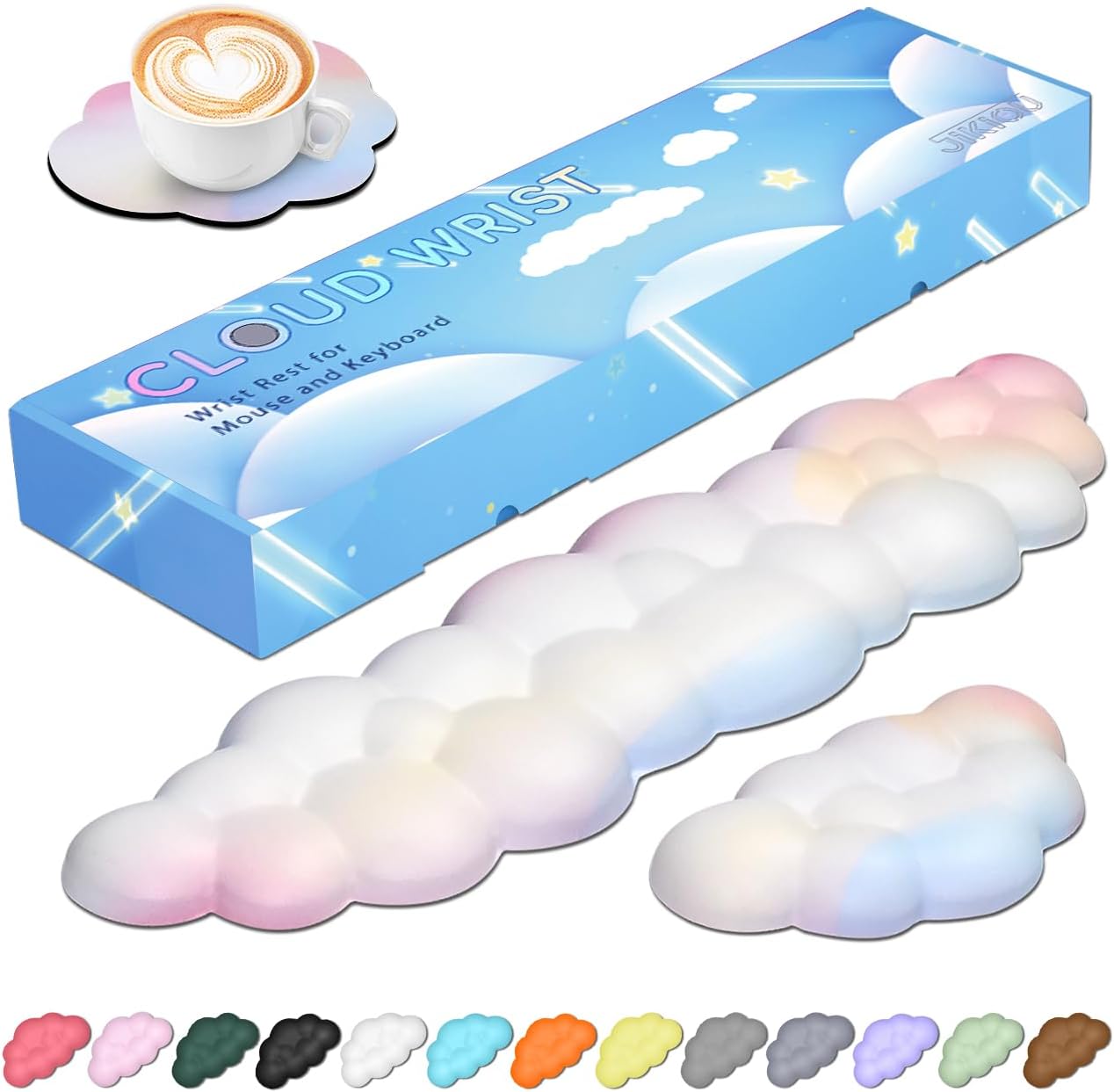 Special JIKIOU Upgrade Leather Cloud Keyboard Wrist Rest, Innovative Cloud Wrist...