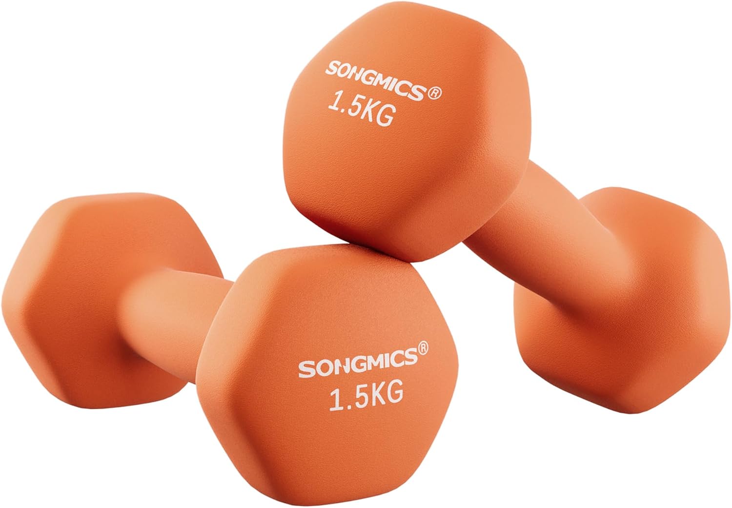 SONGMICS Dumbbells Set, Special Hexagonal Dumbbells for Home Workout, Innovative...