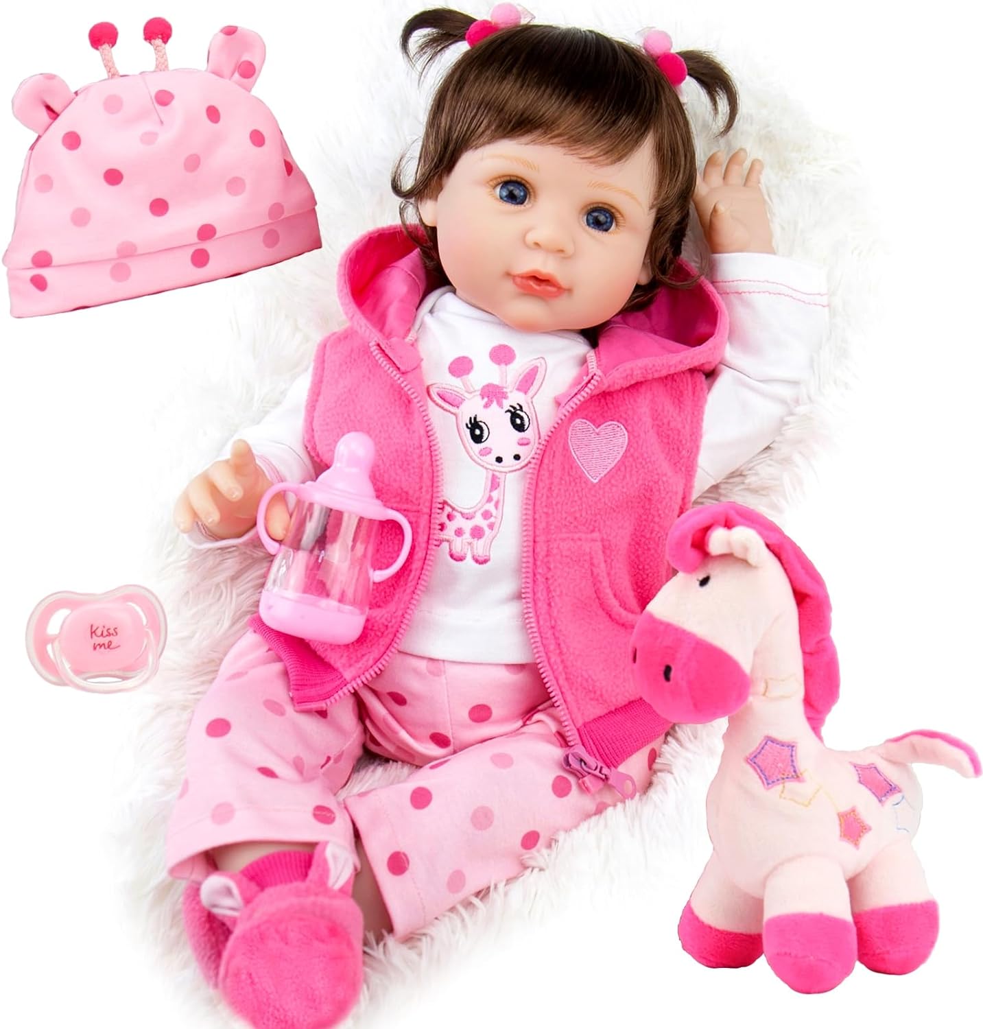 Aori Lifelike Reborn Baby Dolls - Realistic Baby Doll 22 inch Newborn Girl Doll...