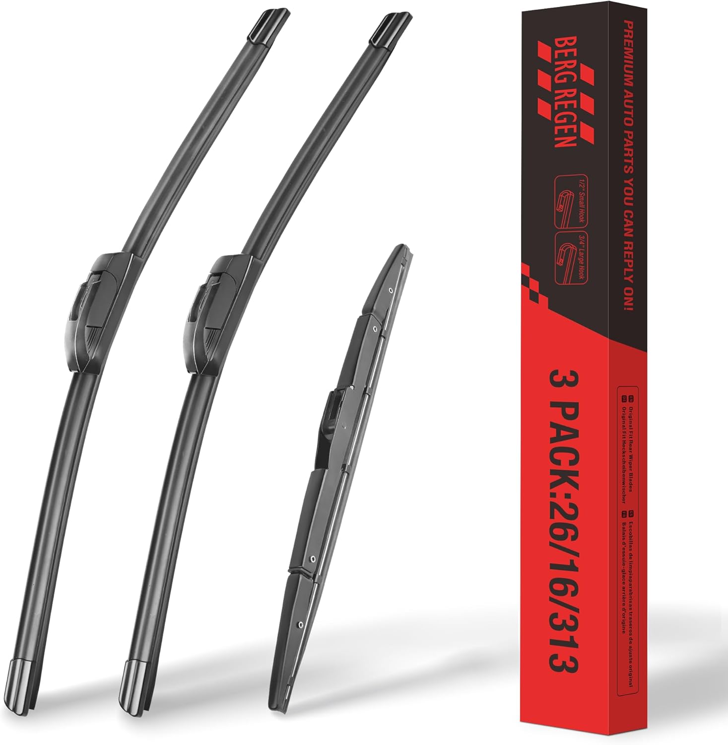 BERG REGEN Windshield Wiper Blades Set, Special Replacement Blades for Honda CRV...