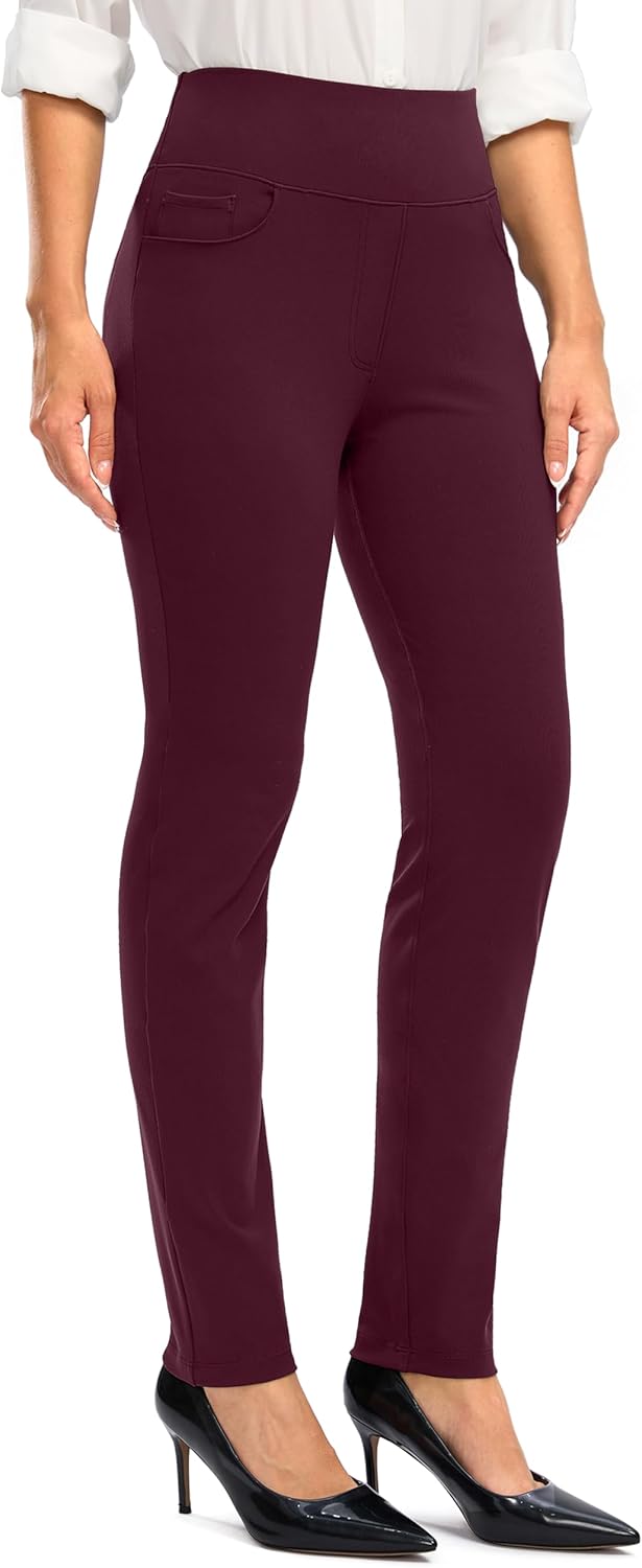 Rammus Womens High Waist Dress Pants with Pockets Business Casual Work Pants for...