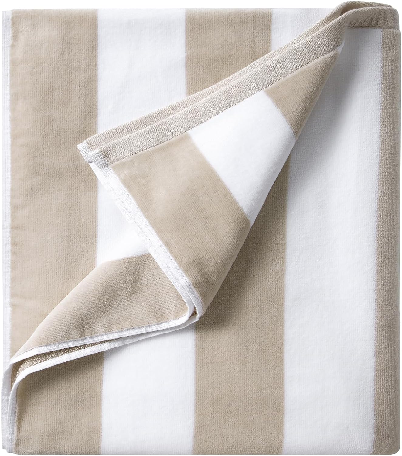 LULUHOME Large Oversized Beach Towel - Big Cotton Towel 36 x 70 Inch Striped Poo...