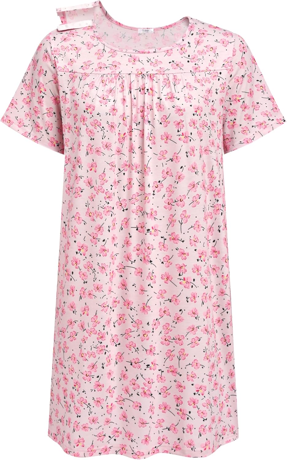 Deyeek Hospital Gowns for Women Tear Away Snap Open Back Dress Post Shoulder Sur...