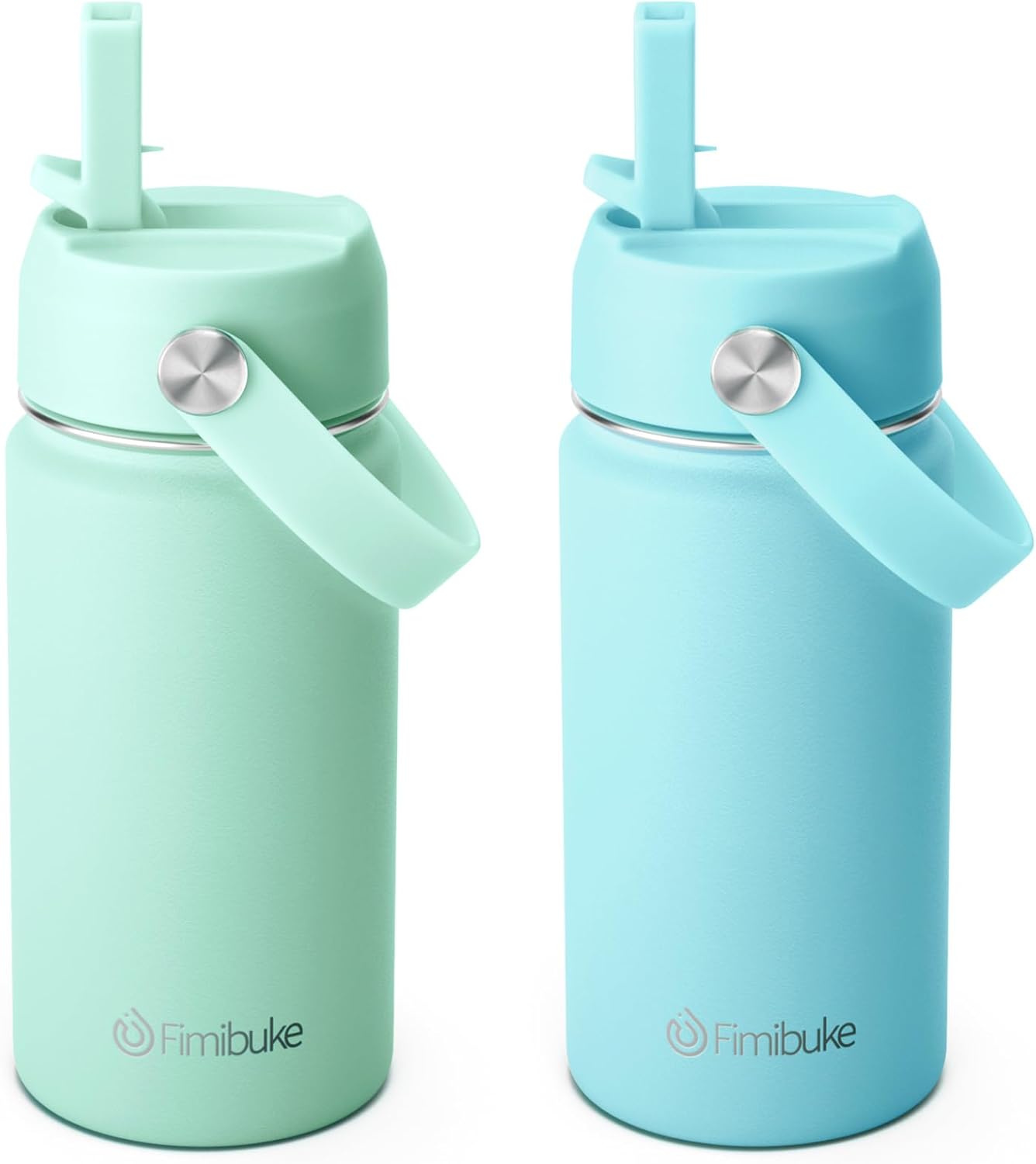 Fimibuke Kids Insulated Water Bottle - 14oz BPA-FREE Double Wall Vacuum Tumbler...