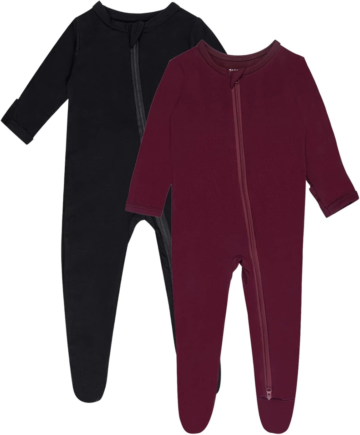 GUISBY Rayon Baby Footed Pajamas with Mitten Cuffs...