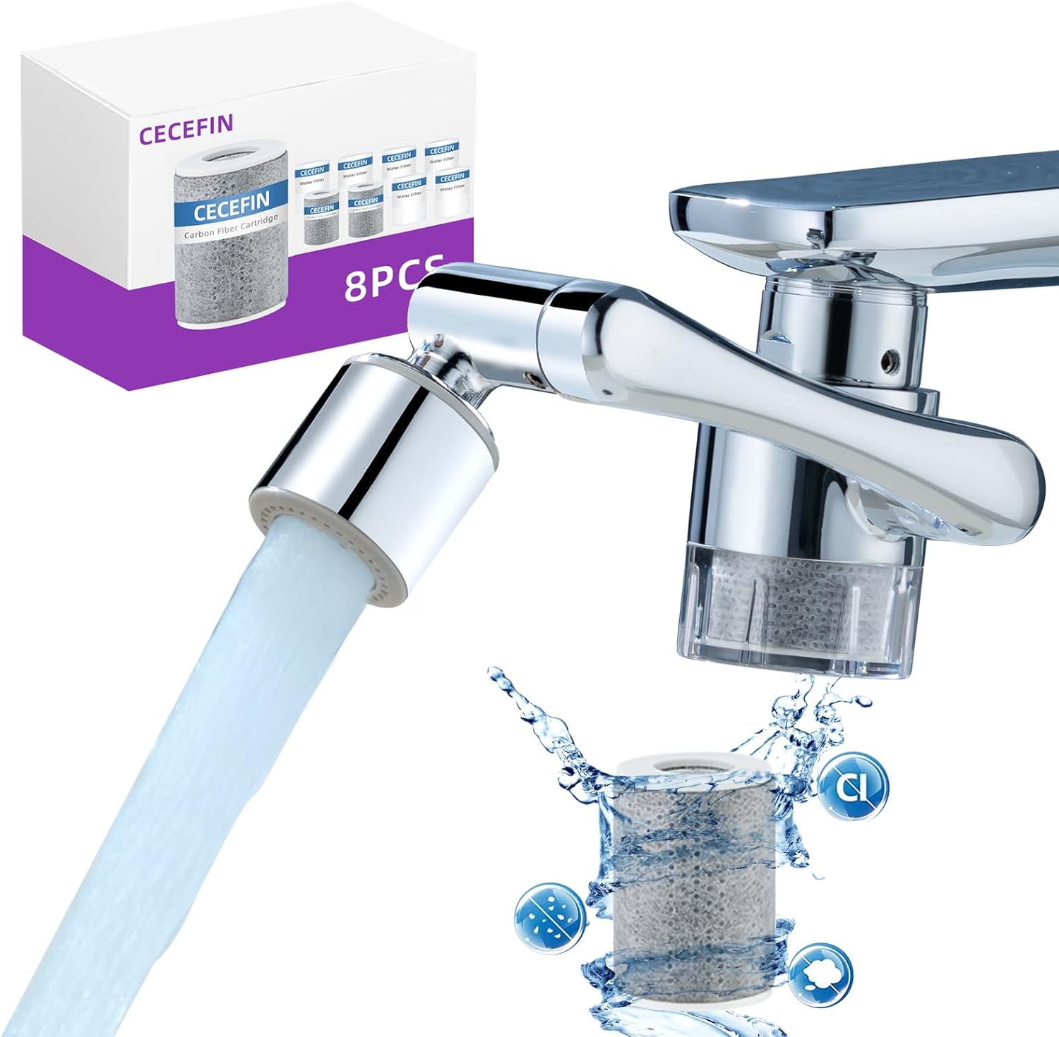 High-Quality CECEFIN Water-Filter, Special Sink-Faucet Extender-Aerator, Innovat...