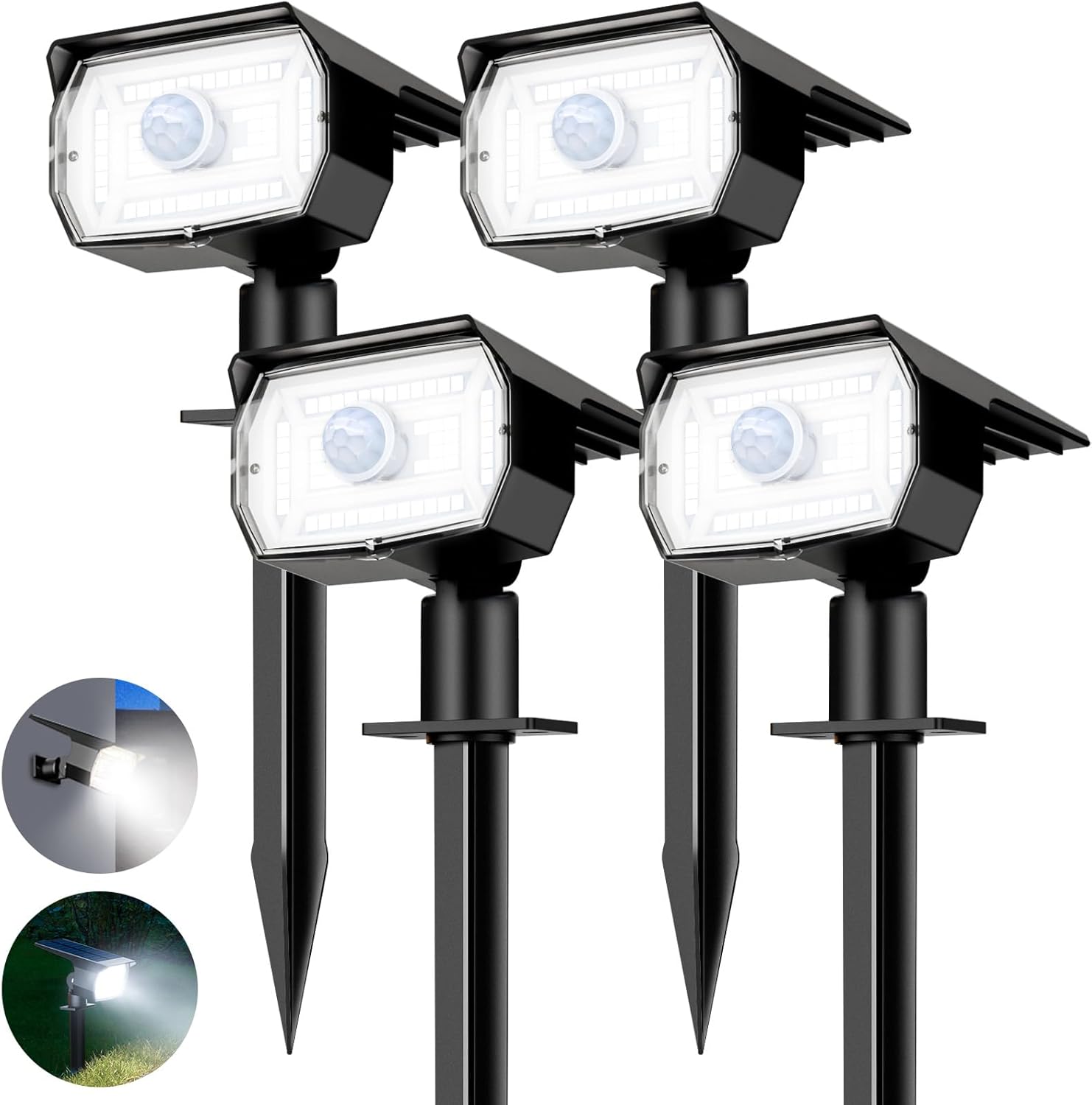 nipify Solar Lights Outdoor Waterproof, Motion Sensor Spot Lights- 4 Pack/56 LED...