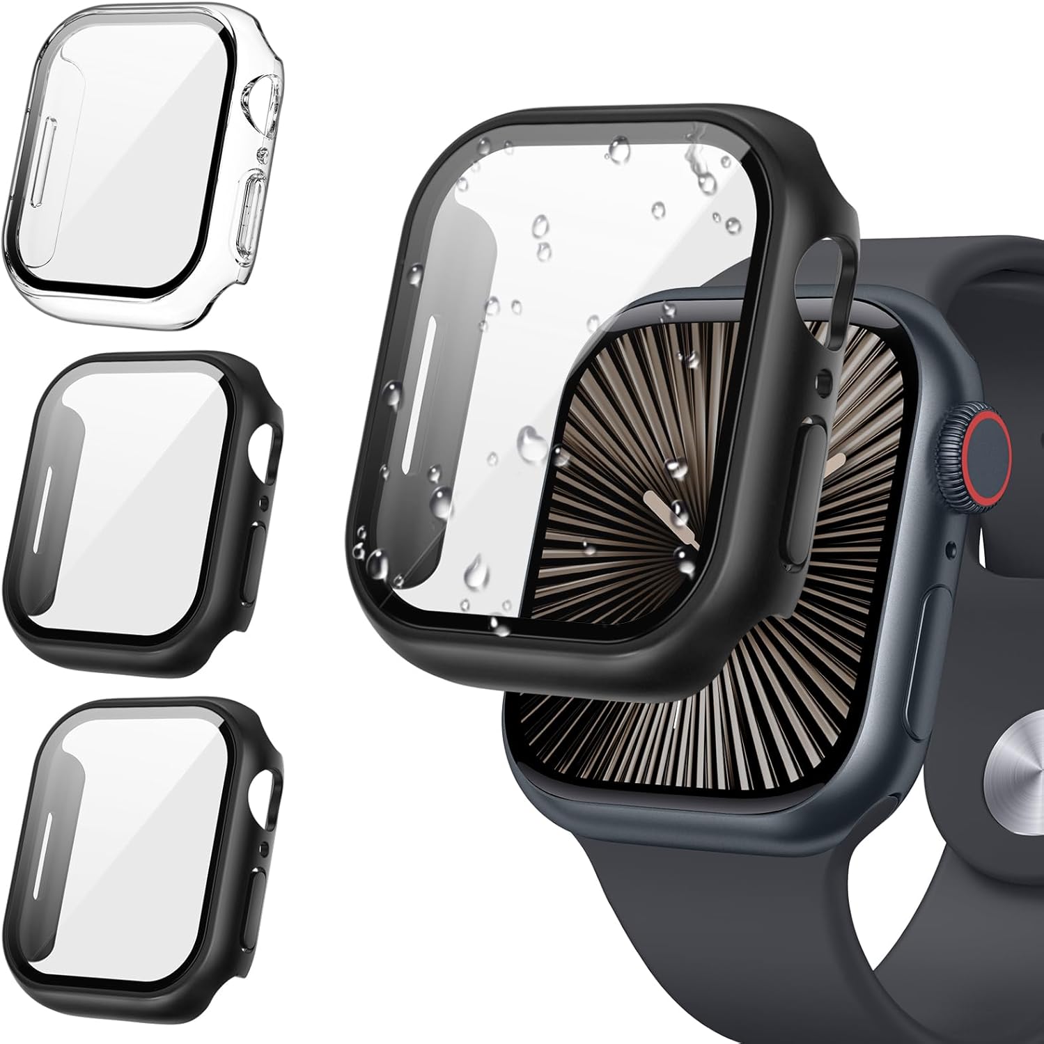 Tensea [3Pack for Apple Watch Screen Protector Case Series 10 42mm, iWatch Prote...