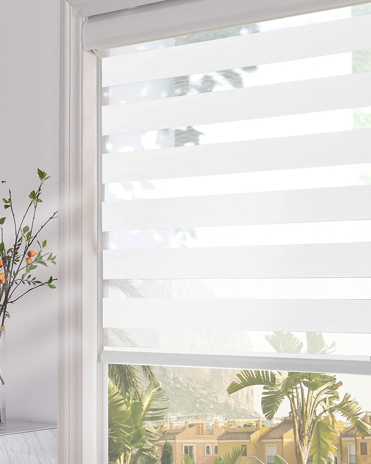 Persilux Zebra Blinds, Special Dual Layer Roller Sheer Shades, Innovative Light...