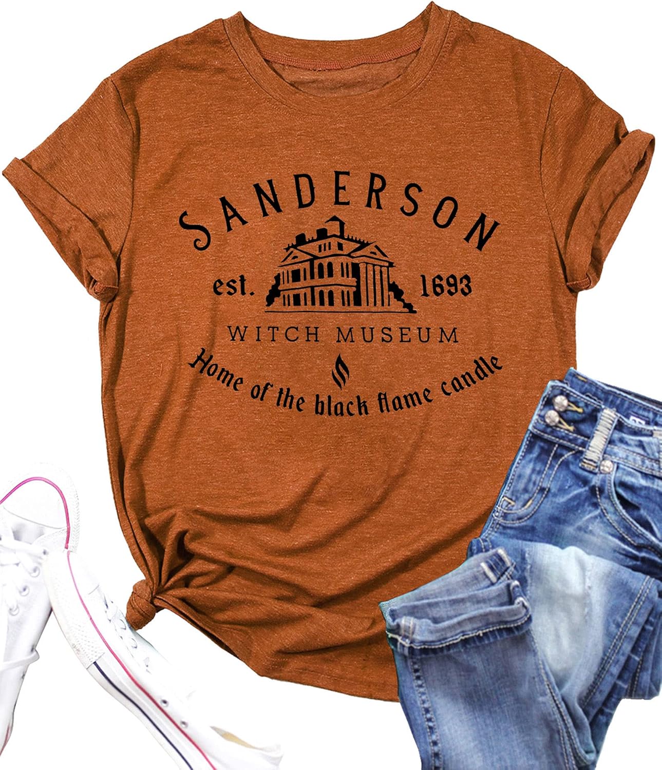 Halloween T Shirt Women Sanderson Letter Print Graphic T-Shirt Hocus Pocus Tees...