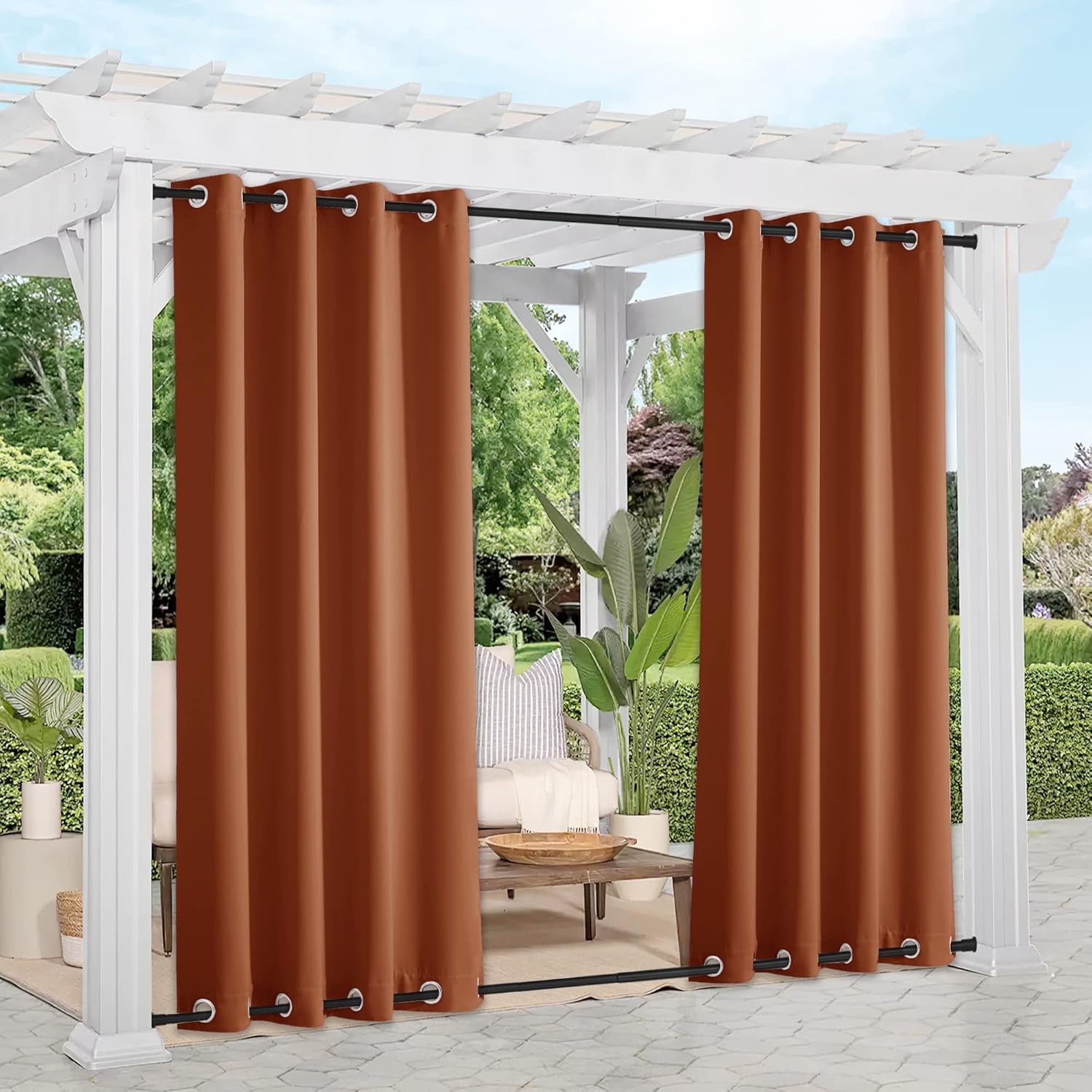 NICETOWN Halloween Outdoor Curtains, Special Waterproof Outdoor Curtains, Unique...