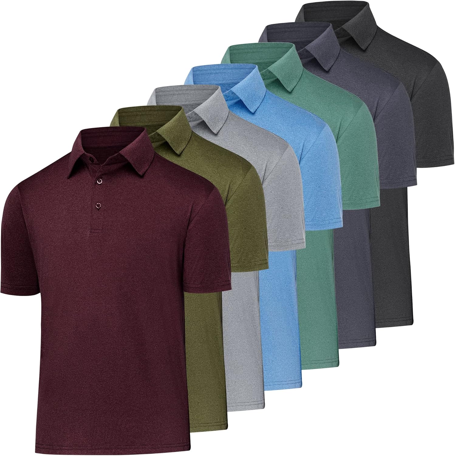 BALENNZ Golf Polos for Men Quick-Dry Athletic Mens Polo Shirts Short Sleeve Summ...
