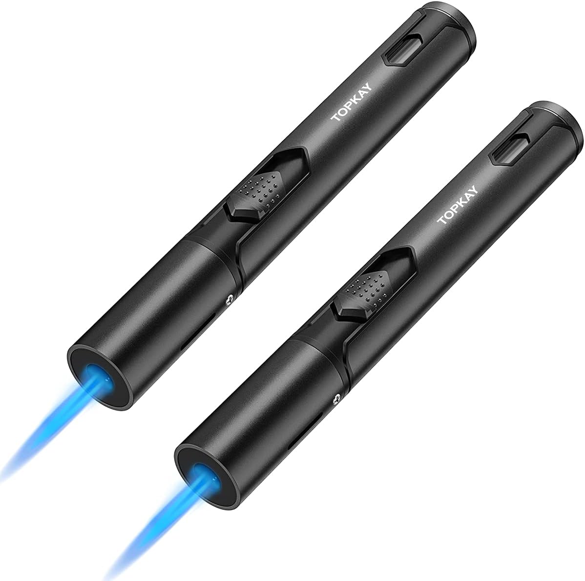 Torch Lighters, 2 Pack, Butane Lighters, Adjustable Jet Flame Torch Lighters, Wi...