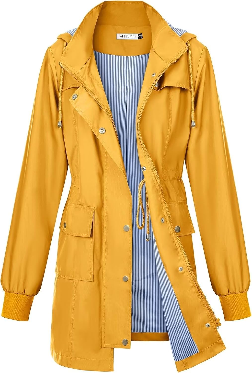 PITINAN Rain Jackets For Women Waterproof Rain Coats with Hood Lightweight Windb...