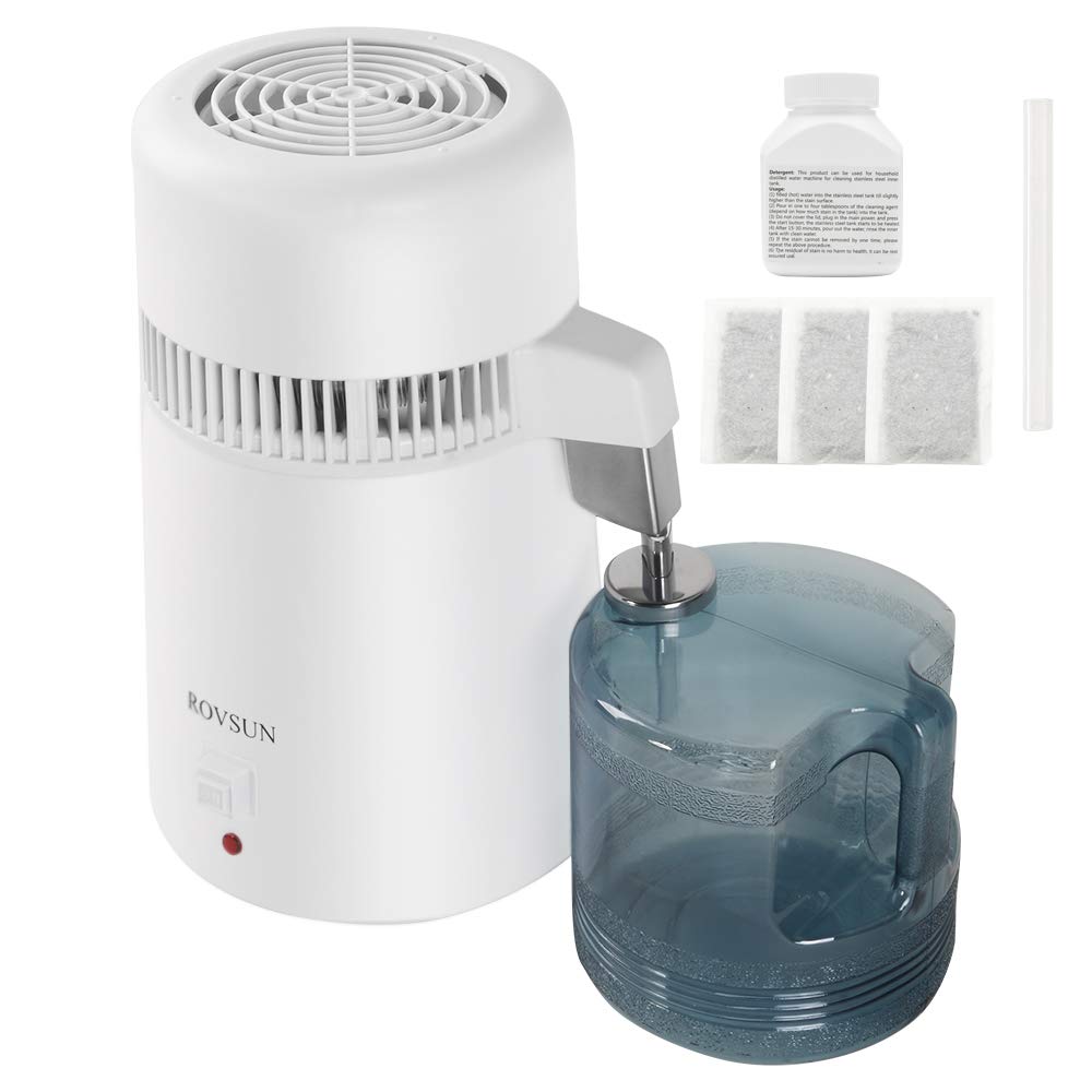 ROVSUN 【Upgraded】1.1 Gallon/4L Water Distiller C...