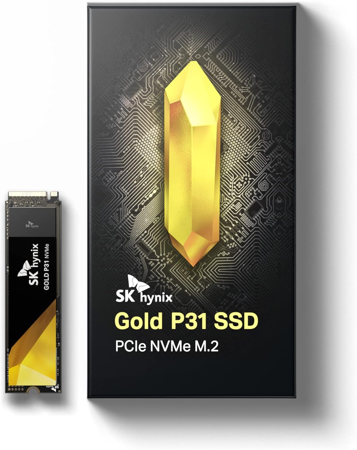 SK hynix Gold P31 1TB PCIe NVMe Gen3 M.2 2280 Internal SSD, Up to 3500MB/S, Comp...