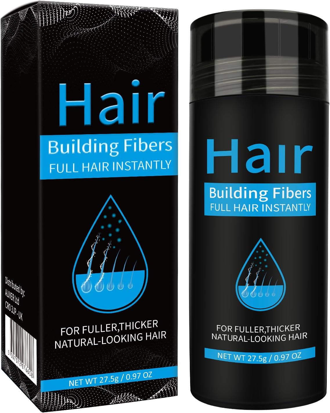 Pegciz Hair Building Fibres, Professional Quality Fiber Hair Powder, Effective H...