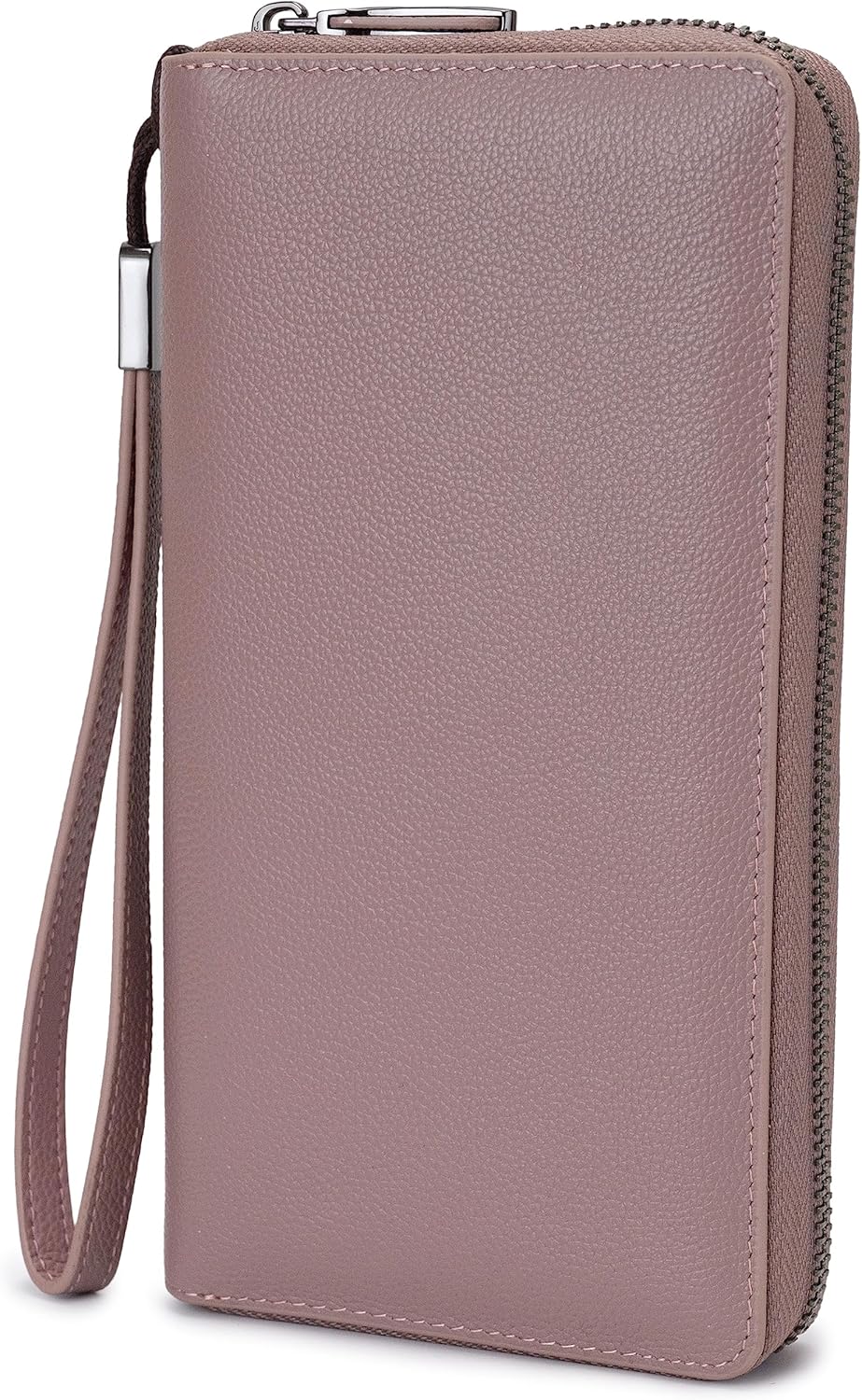 Bveyzi Women RFID Blocking Wallet, Special Leather Zip Around Phone Clutch, High...