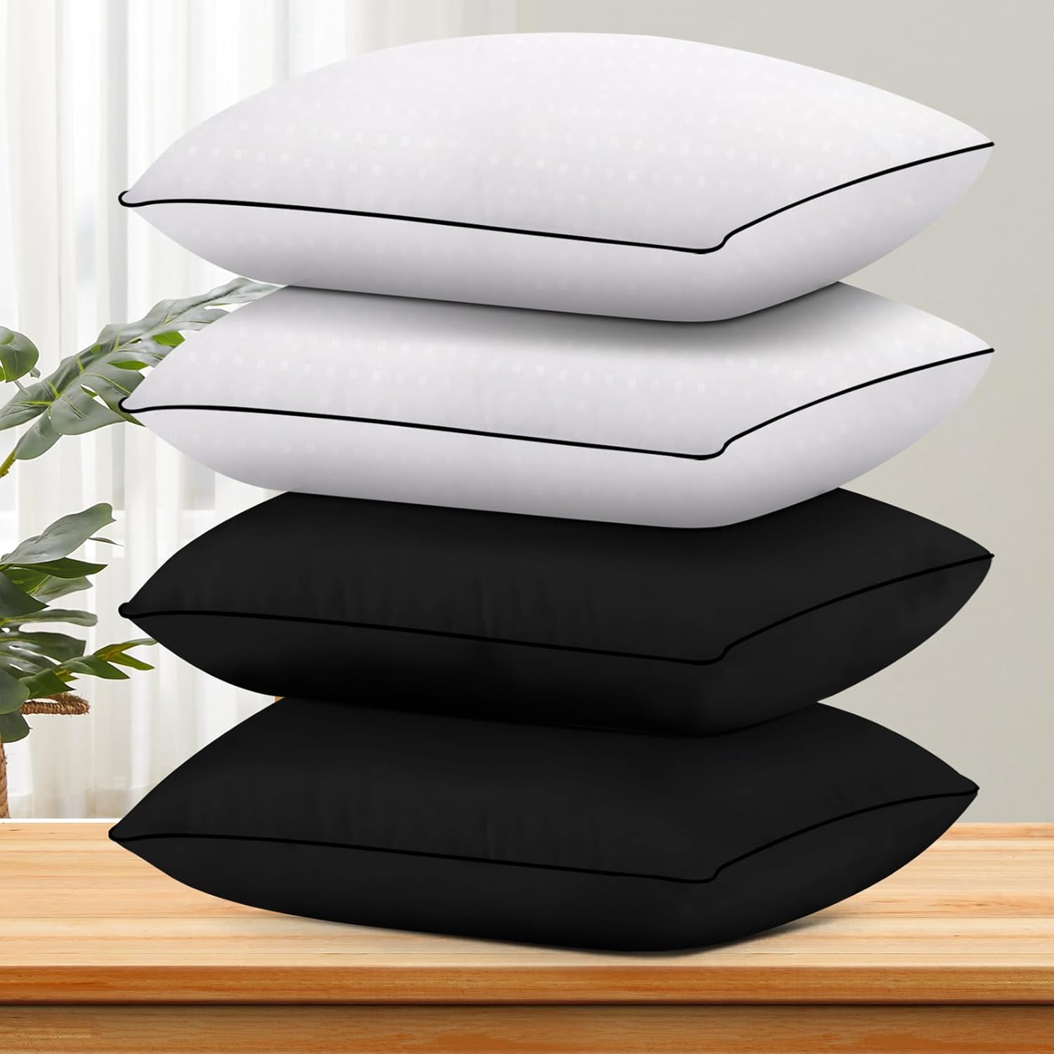 HIMOON Bed Pillows for Sleeping 2 Pack,Standard Size Cooling Pillows Set of 2,To...