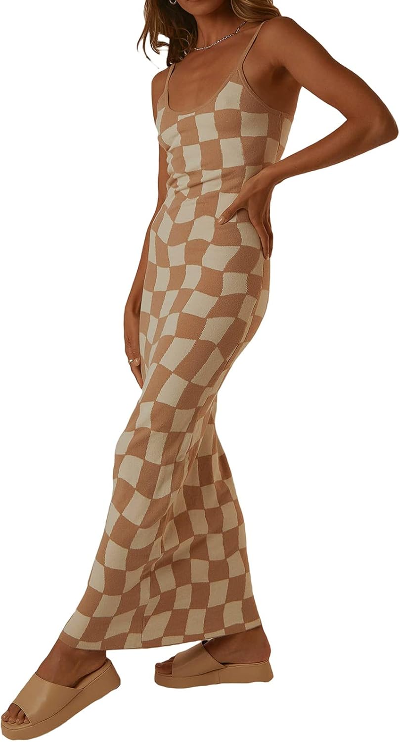 Bodycon Dresses for Women Summer Knit Hollow Out Sexy Night Out Midi Maxi Dress...