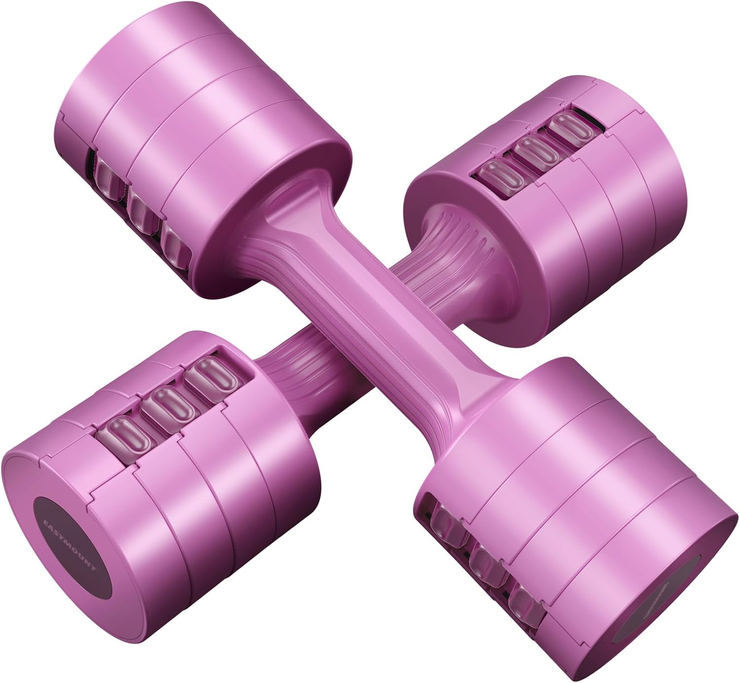 EAST MOUNT Adjustable Dumbbells Set Pair 2 4 6 8 10 Lbs Women Hand Weights 2-5 L...