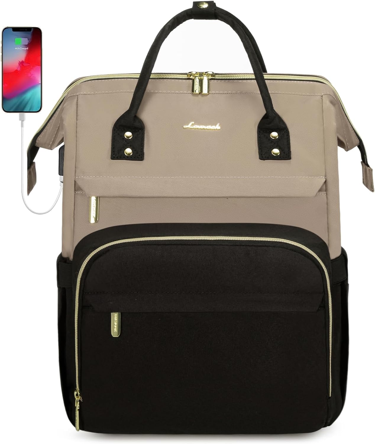 LOVEVOOK Laptop Backpack Purse for Women, Fashion Work Travel Bags, Business Com...
