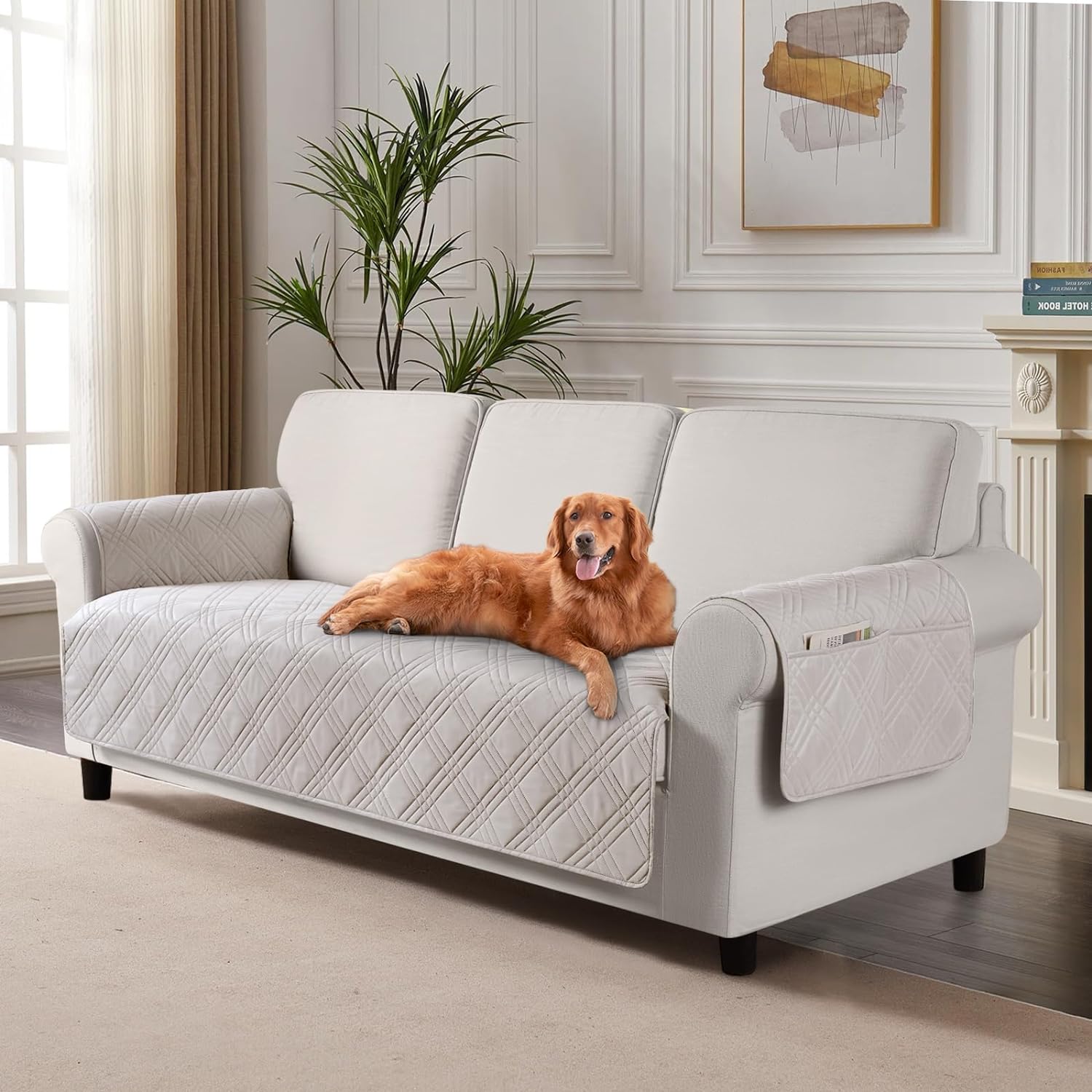 TAOCOCO Waterproof Couch Covers, Special Sofa Seat Covers for Pets Dogs with Non...