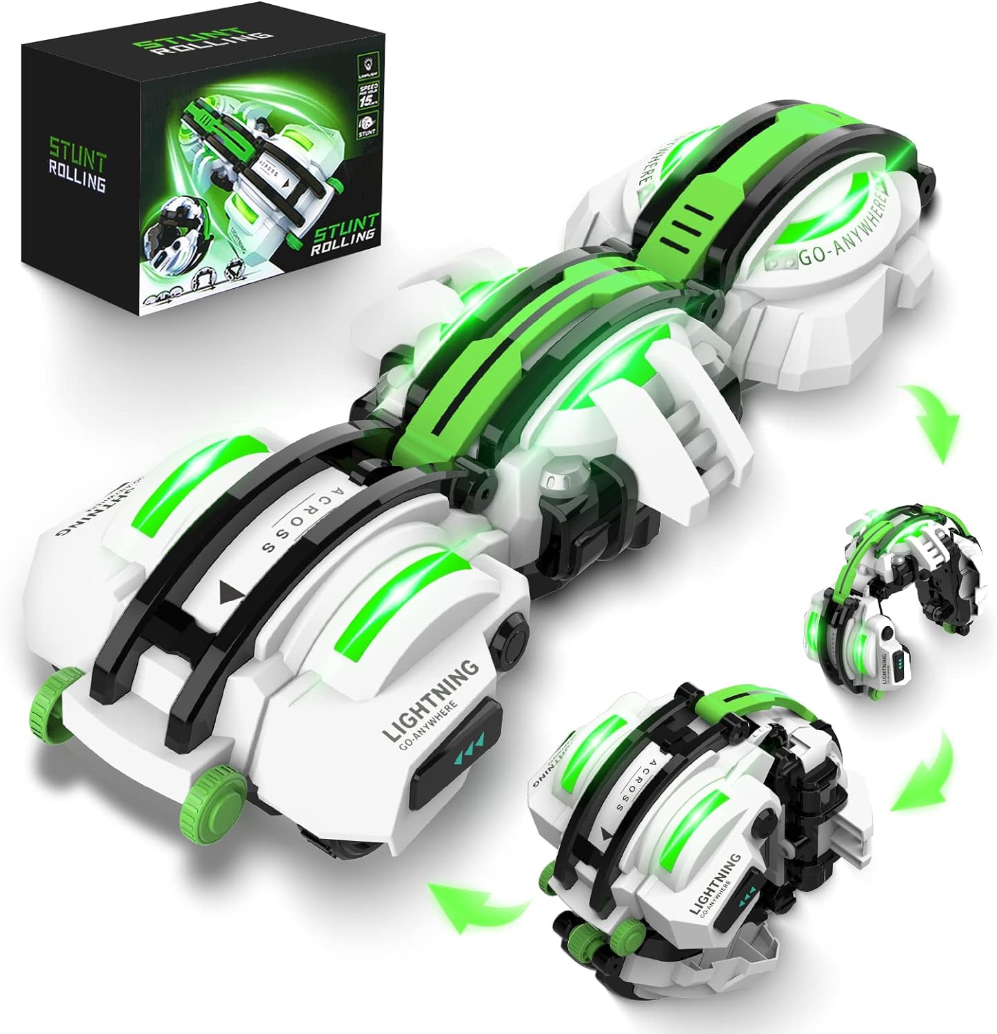 BAZADER RC Cars, Special Remote Control Car with LED Lights, Innovative RC Car S...