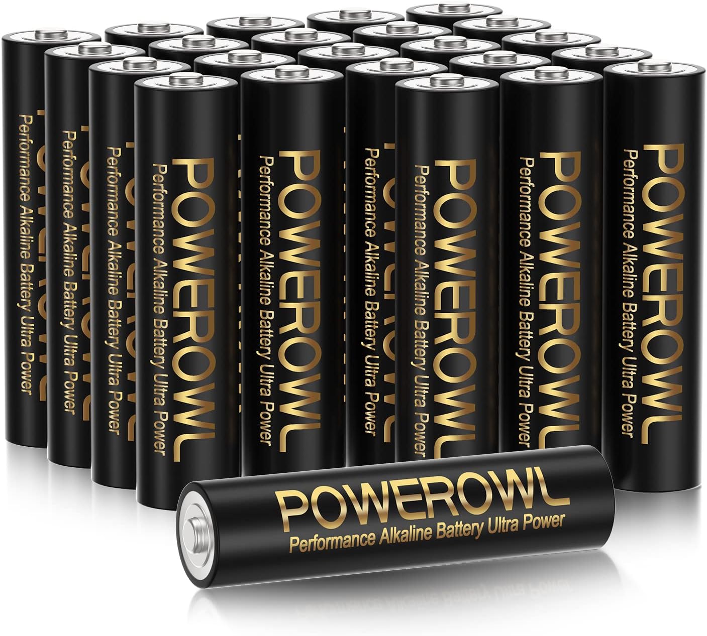 POWEROWL High-Capacity Alkaline AAA Batteries 24 Pack, 1.5v Long Lasting Triple...