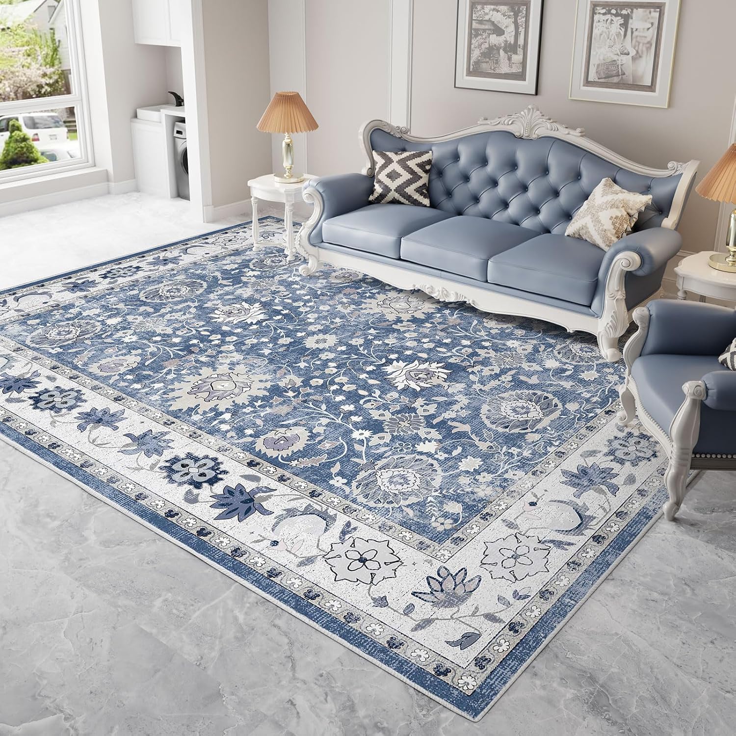Vamcheer Area Rugs for Living Room - 9’x12’ Washable Area Rug for Bedroom Dining...