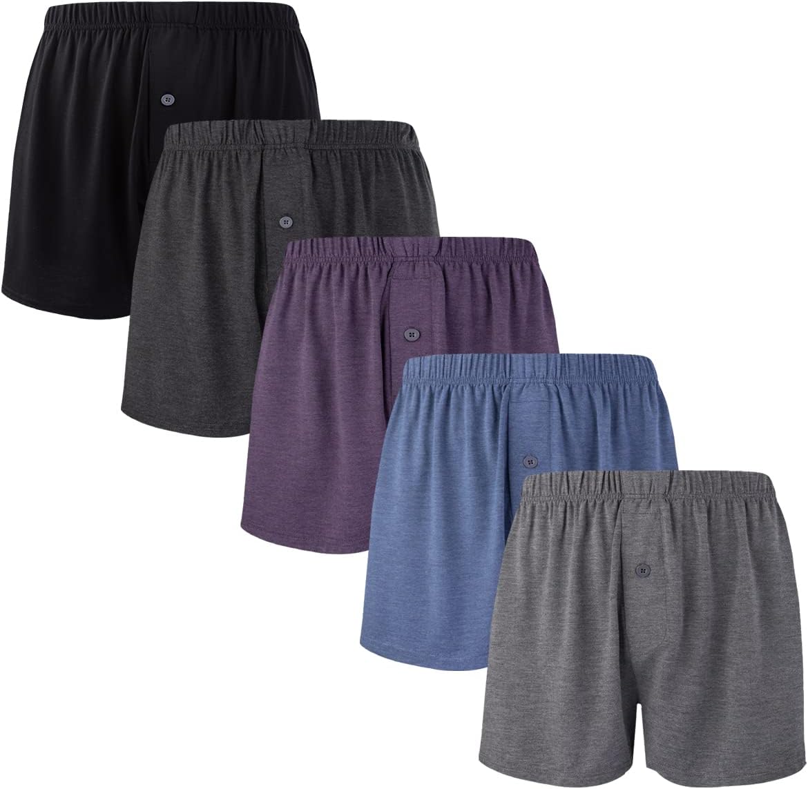 BAMBOO COOL Men's Boxers Short Boxer for Men Soft Comfortable Casual Breathable...