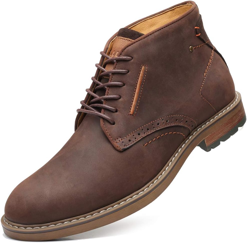 Chukka Boots Fashion and Comfort Casual Oxfords Ankle Lace Up Boot 8.5 Coffee