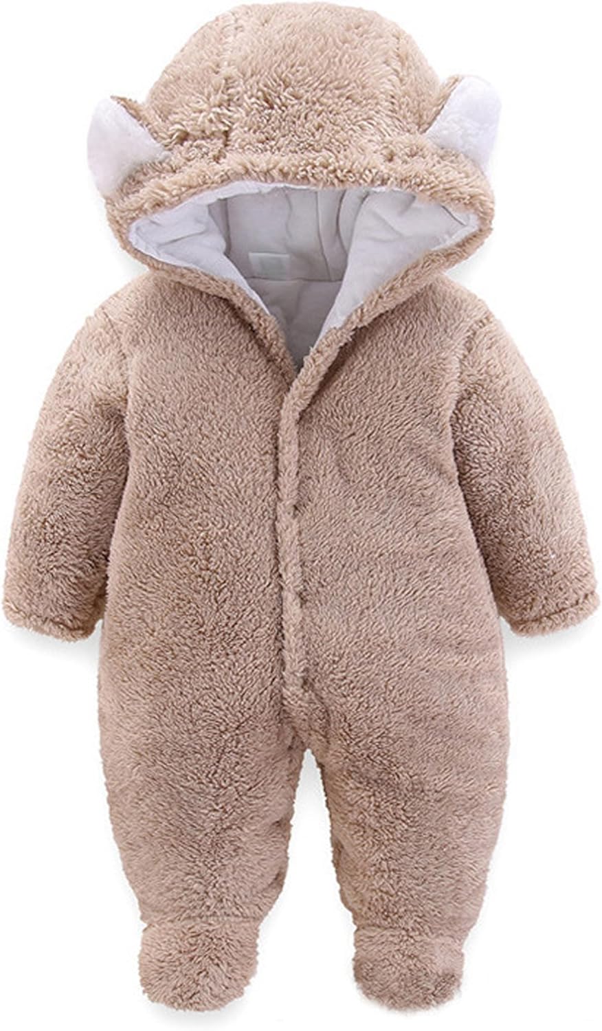 Voopptaw Warm Baby Jumpsuit, Special Winter Jumpsuit Fleece Romper, Cute Bear Sn...
