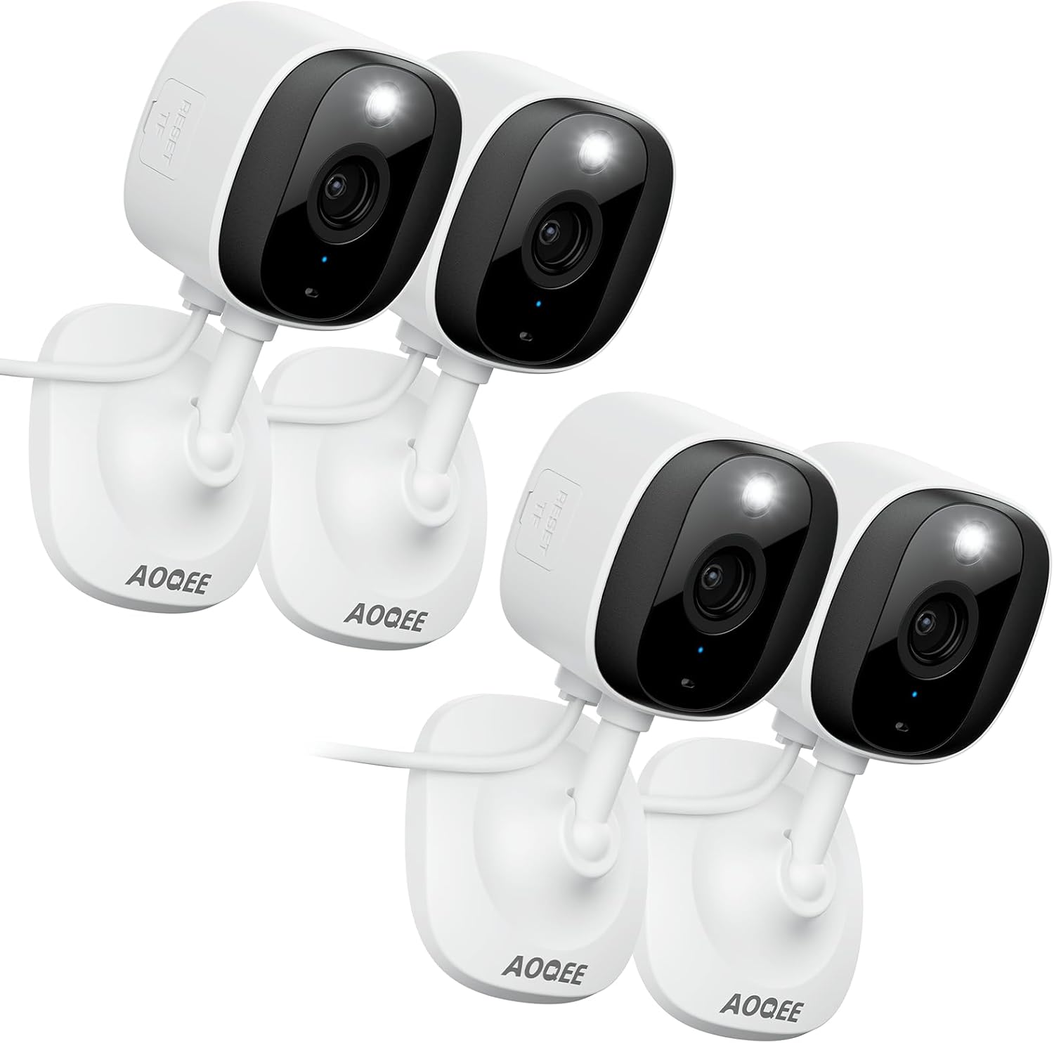 2K Home Security Cameras- Outdoor/Indoor Cameras for Baby/Nanny/Dog, 2.4Ghz WiFi...