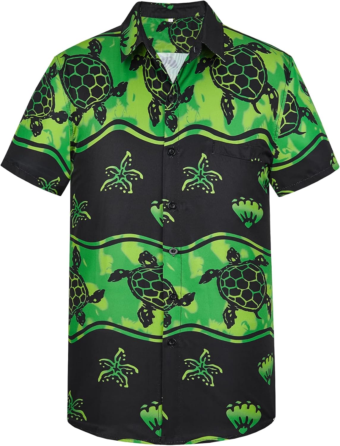 Yoimira Hawaiian Shirts for Men, Print Mens Casual Short Sleeve Button Down Shir...