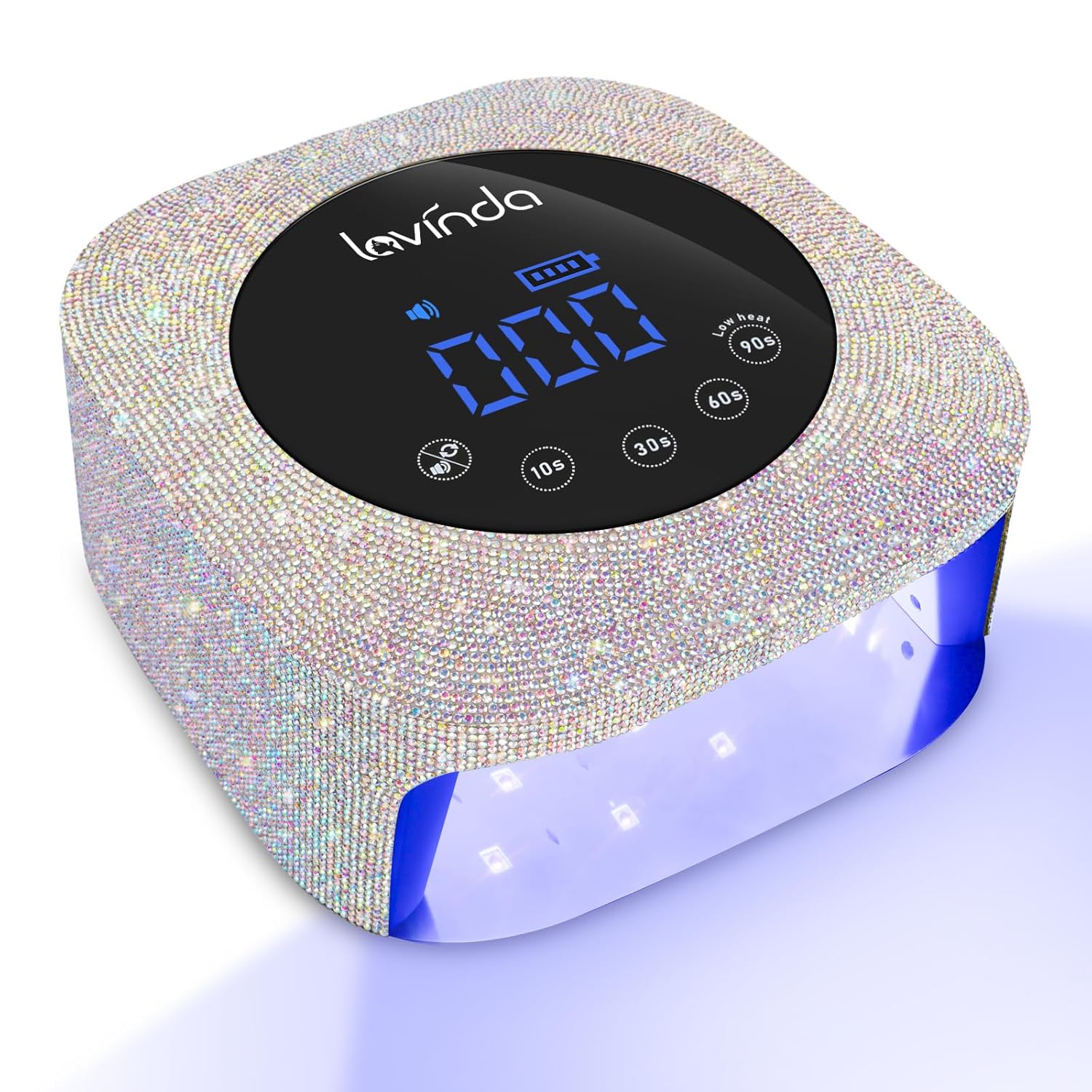 Lavinda UV LED Nail Lamp, 54W Rechargeable Cordless Nail Lamp Nail Dryer Gel Pol...