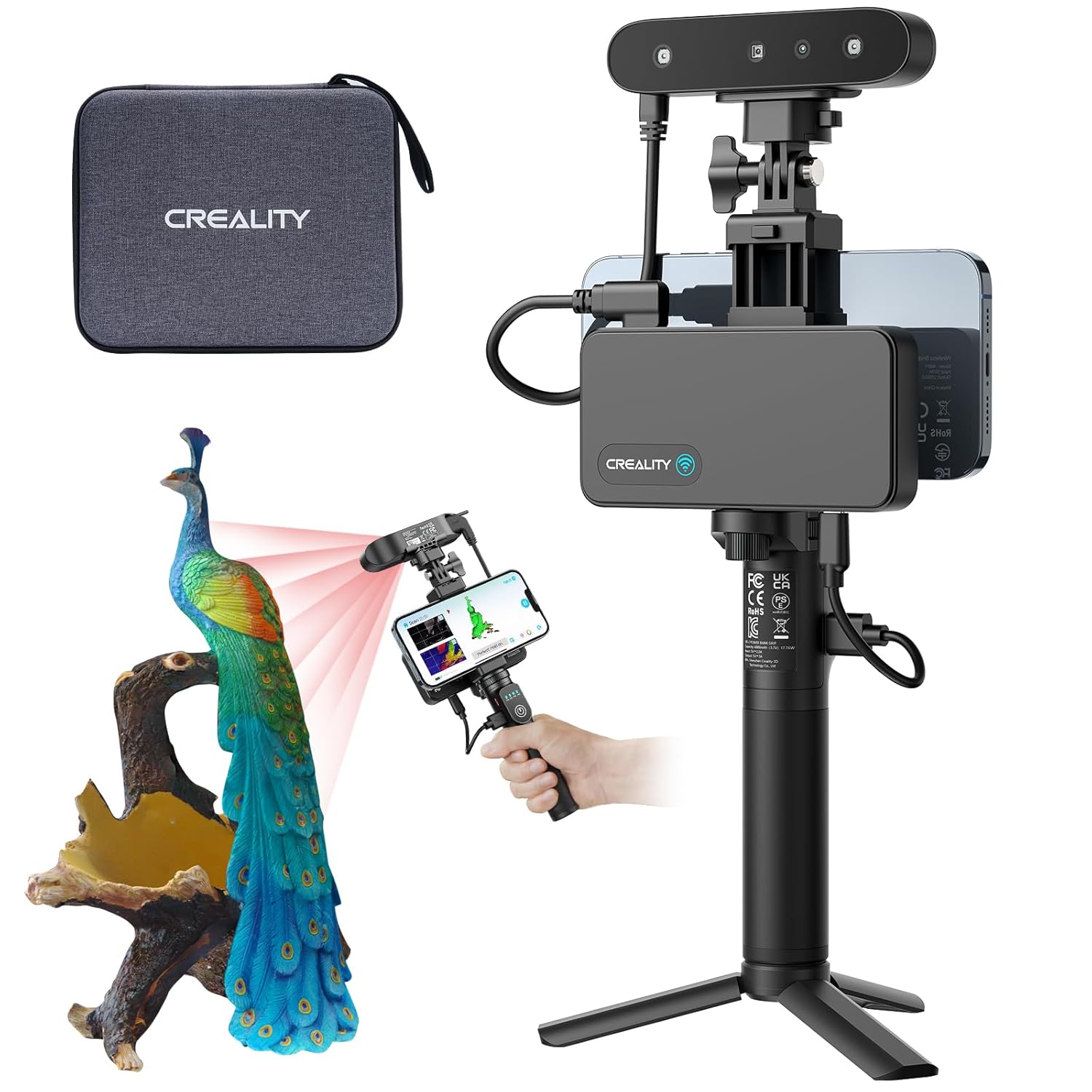 Creality 3D Scanner CR-Scan Ferret Pro for 3D Printing, Upgrade Handheld Scanner...